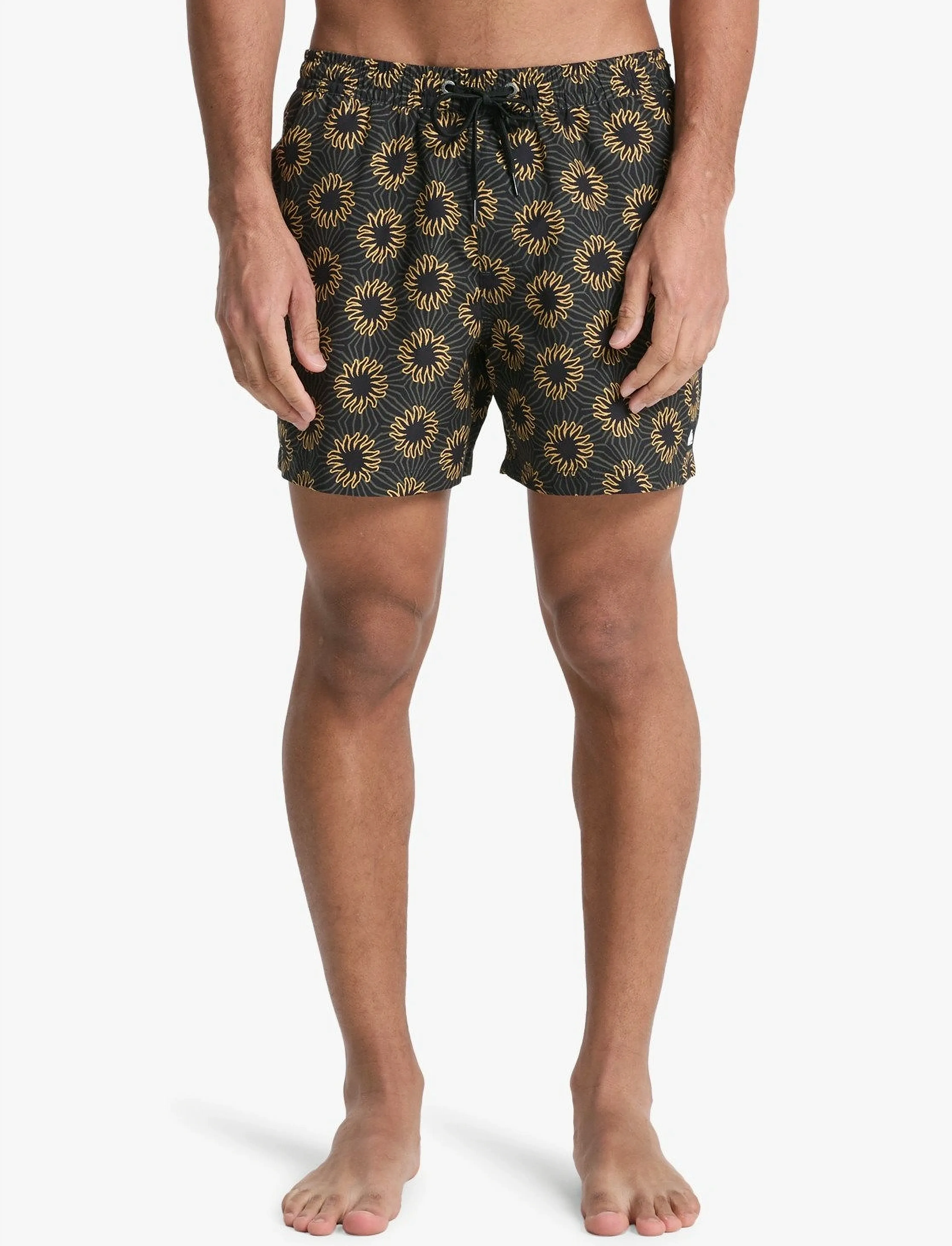 Quiksilver Everyday Printed Volley 15, Mænd, Printede Badeshorts, Sort, Str: XXL