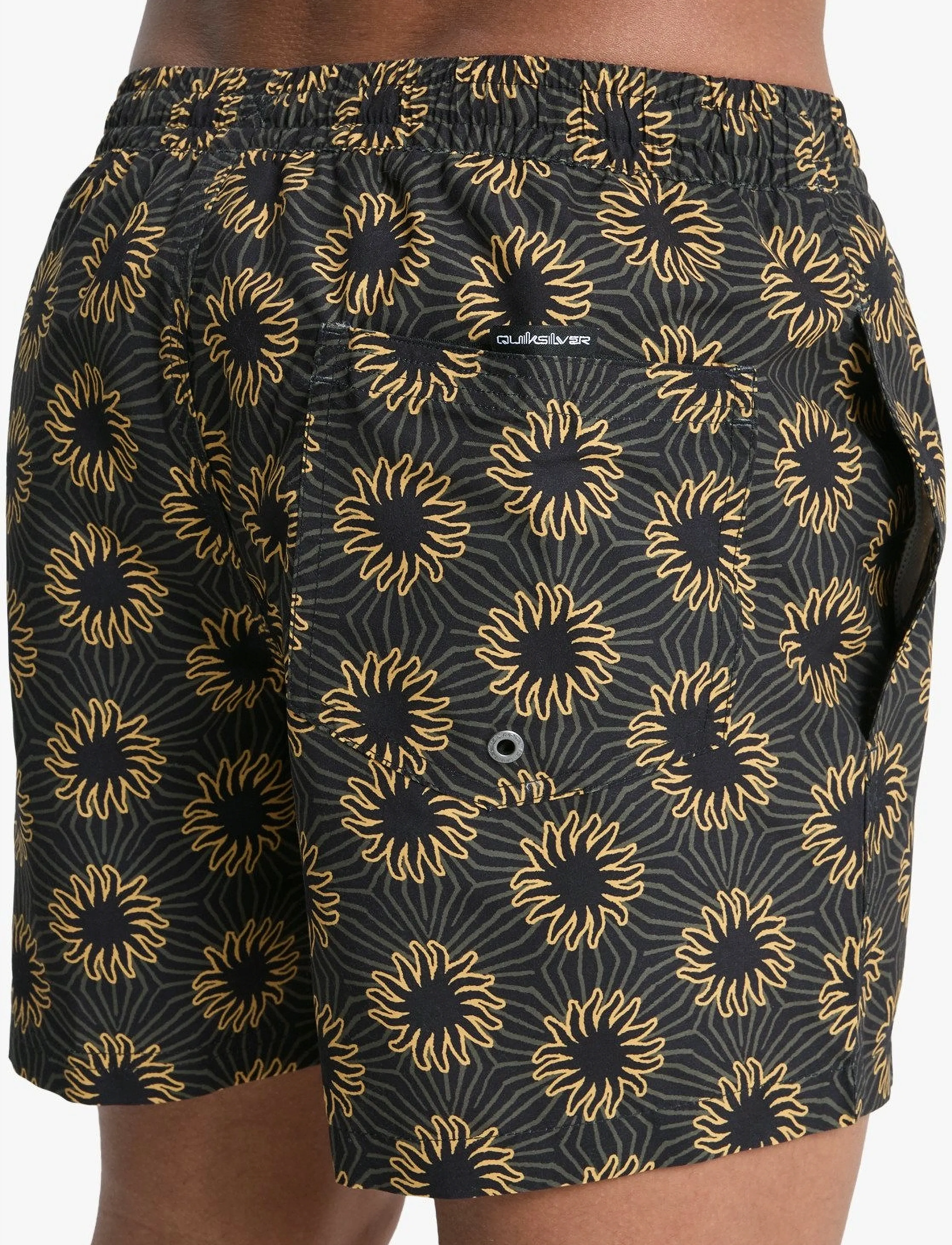 Quiksilver EVERYDAY PRINTED VOLLEY 15 - Tänavastiil - BLACK OCEAN MAYHEM / black