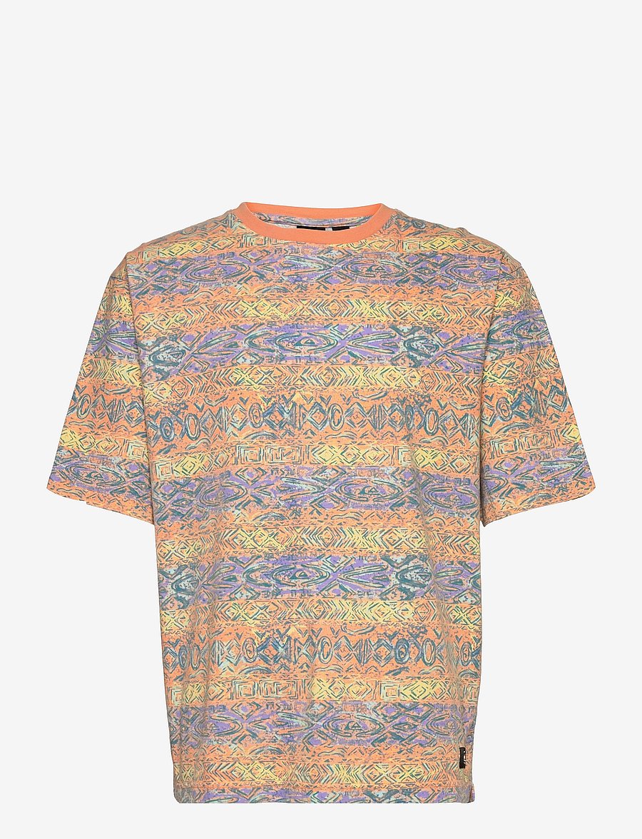 Quiksilver - 90S VIBES AOP SS - peach pink heyday - 0