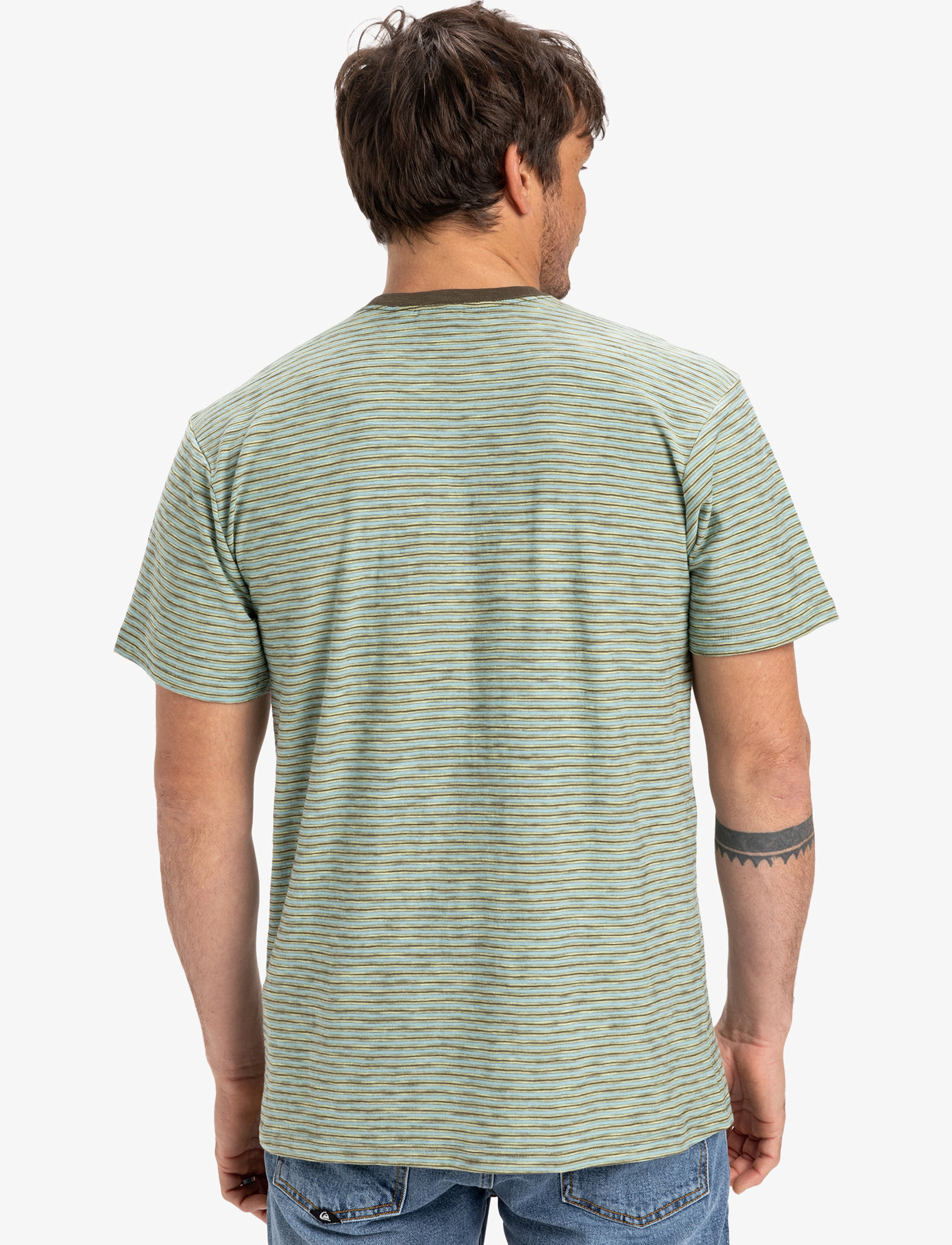 Quiksilver - KENTIN SS POCKET - grapeleafkentinstripes - 3
