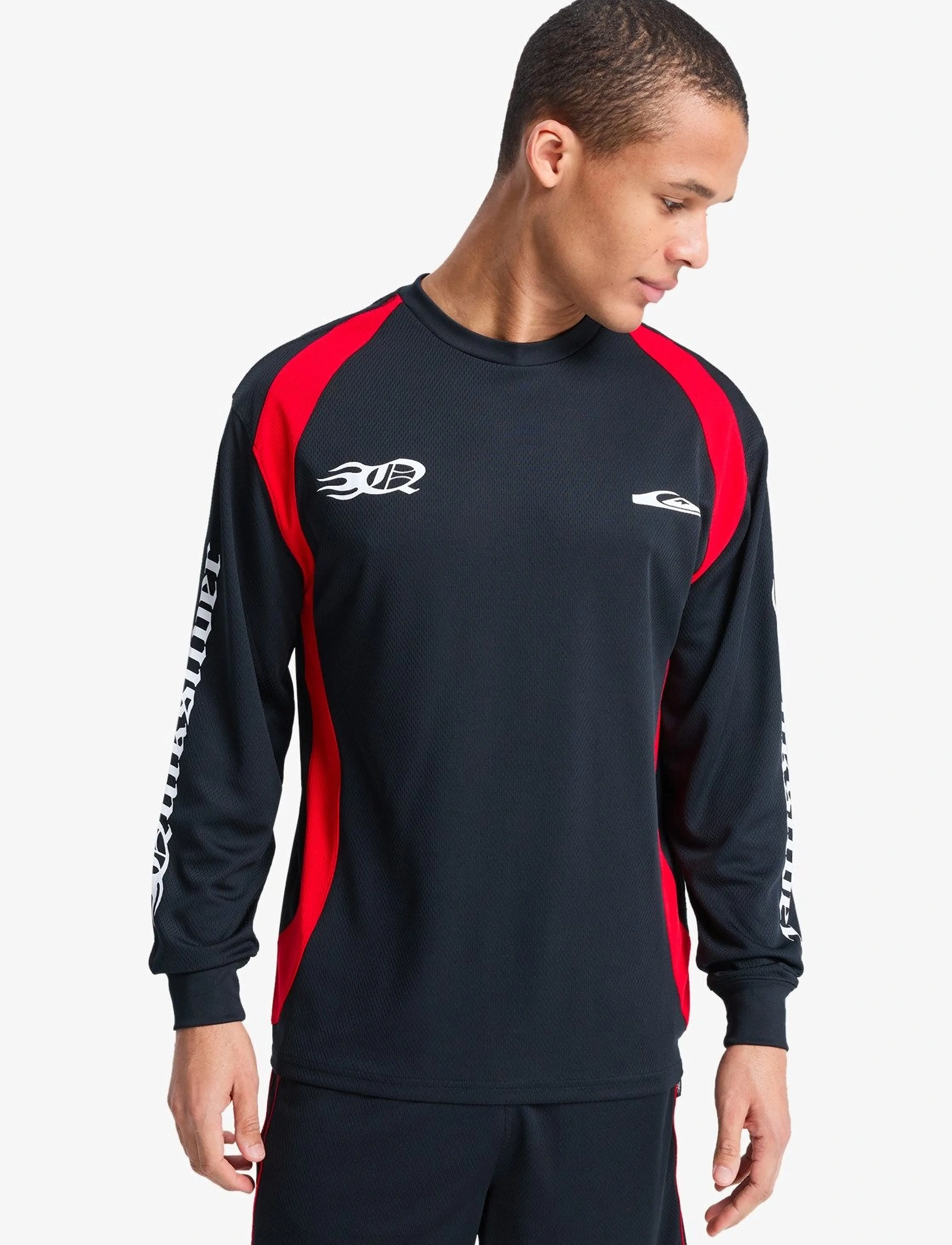 Quiksilver Mercury Moto Ls, Mænd, Langærmet Trøje, Sort, Str: S
