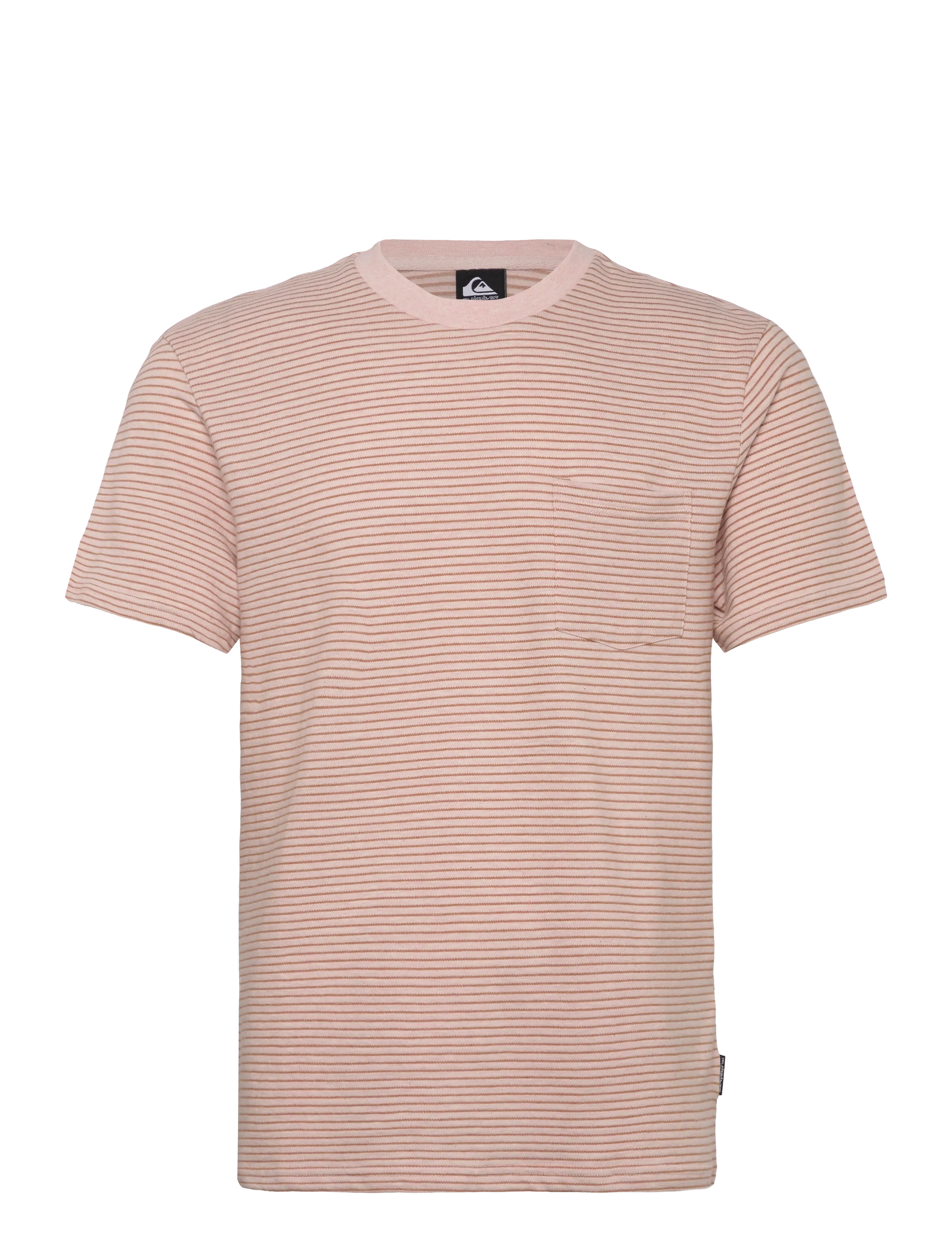 Quiksilver LOPAZ STRIPED SS POCKET - T-shirts - ROSE WATER LOPAZ STRIPES / pink/rose