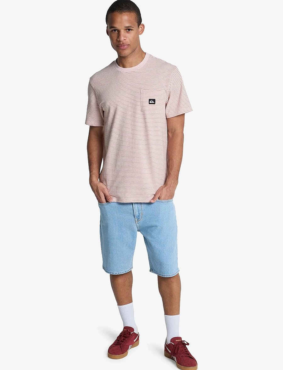 Quiksilver - LOPAZ STRIPED SS POCKET - oberteile & t-shirts - rose water lopaz stripes - 4