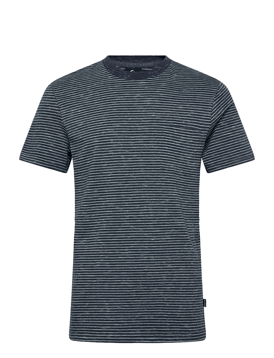 Quiksilver - LOPAZ STRIPED SS POCKET - alussärgid ja t-särgid - dark navy lopaz stripes - 1