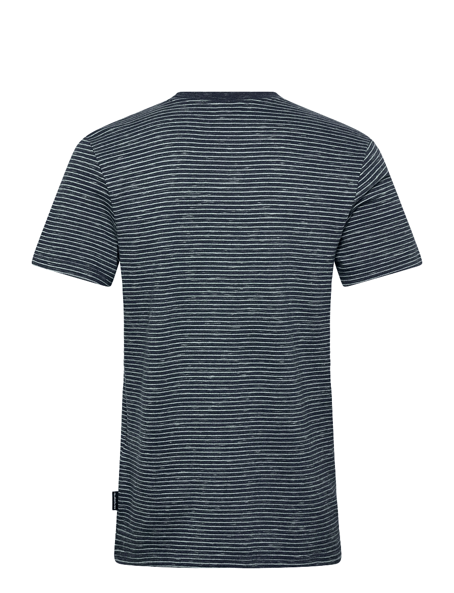 Quiksilver - LOPAZ STRIPED SS POCKET - alussärgid ja t-särgid - dark navy lopaz stripes - 2