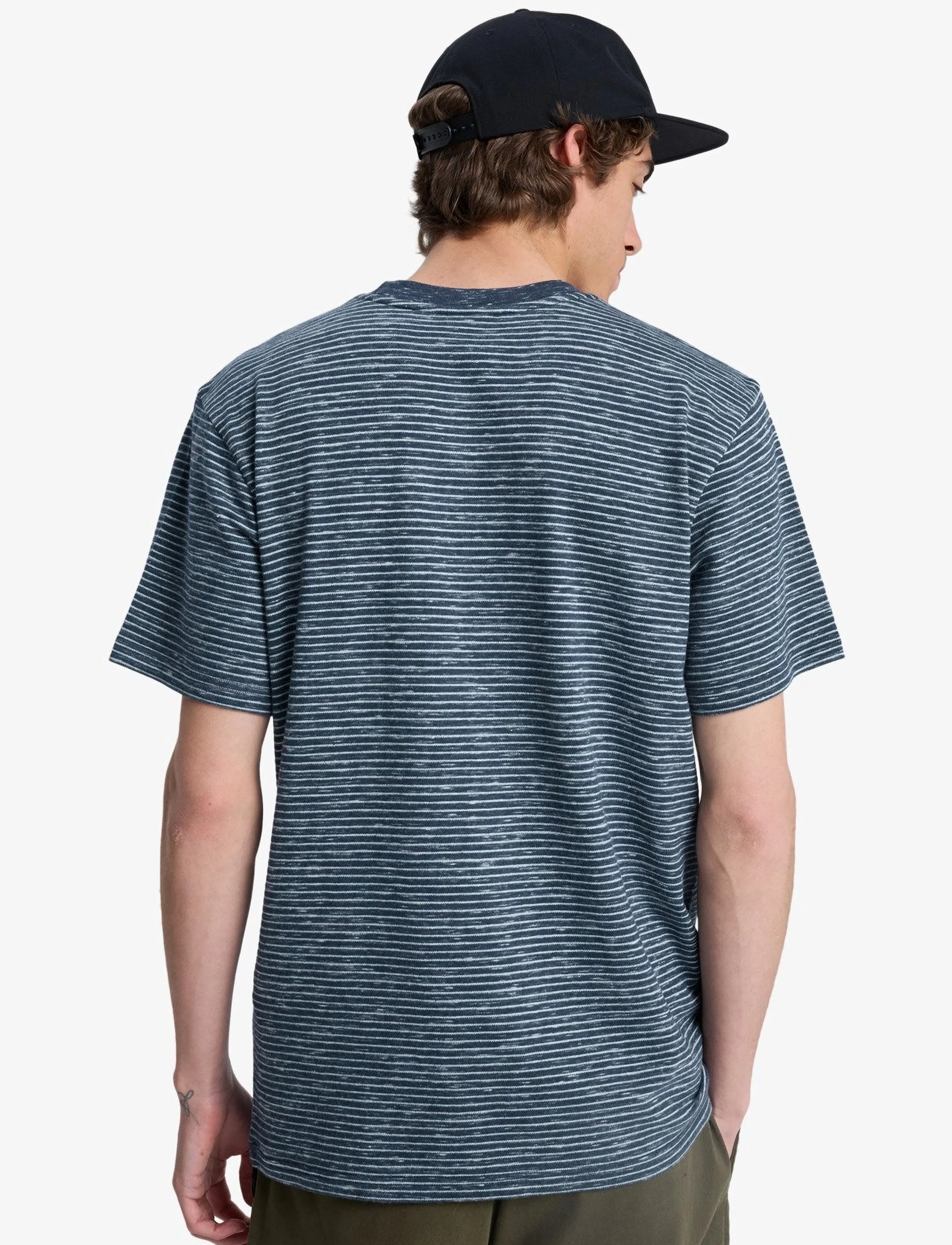 Quiksilver - LOPAZ STRIPED SS POCKET - die niedrigsten preise - dark navy lopaz stripes - 3