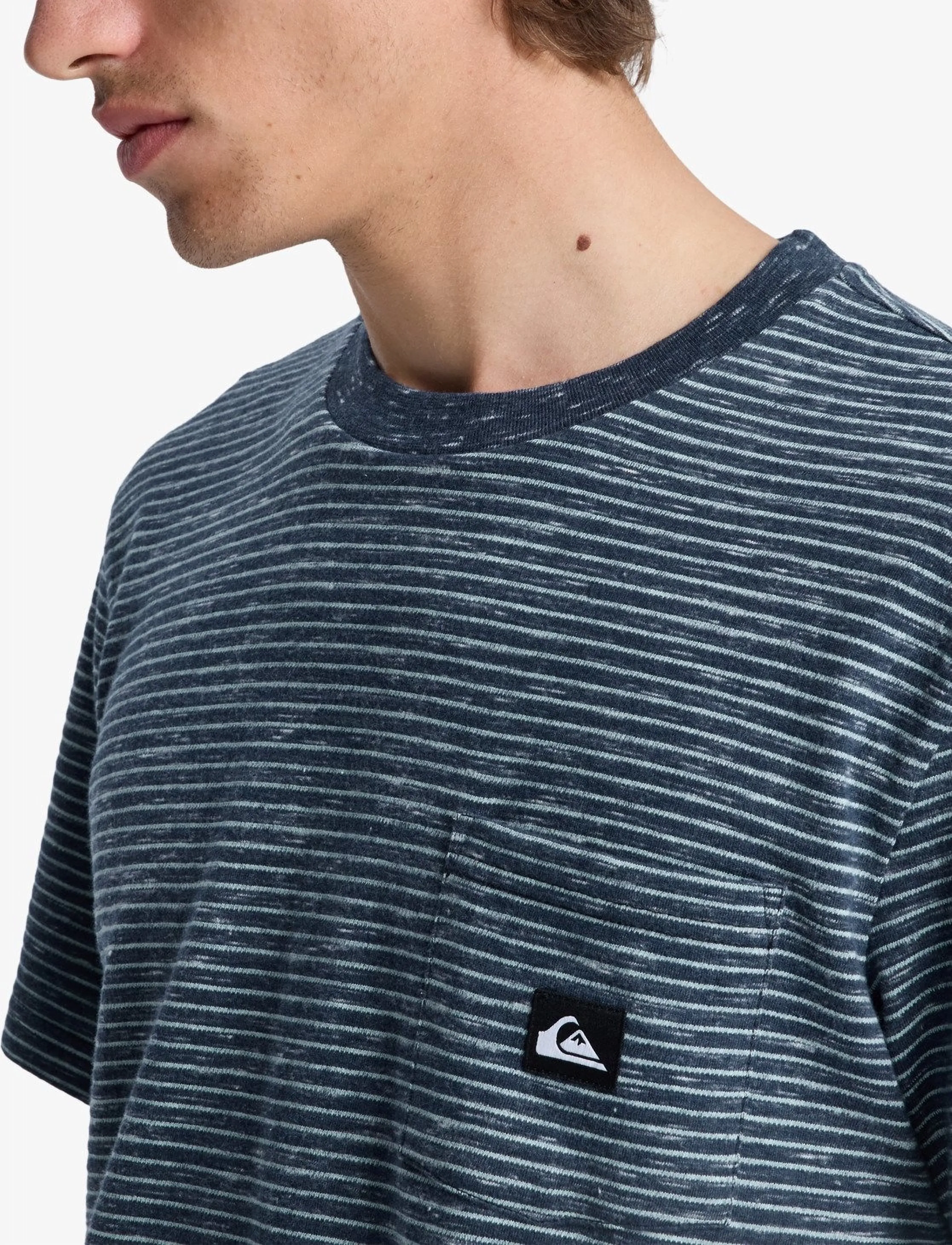 QUIKSILVER Lopaz Striped Ss Pocket t-shirts - bas herr – bild 5