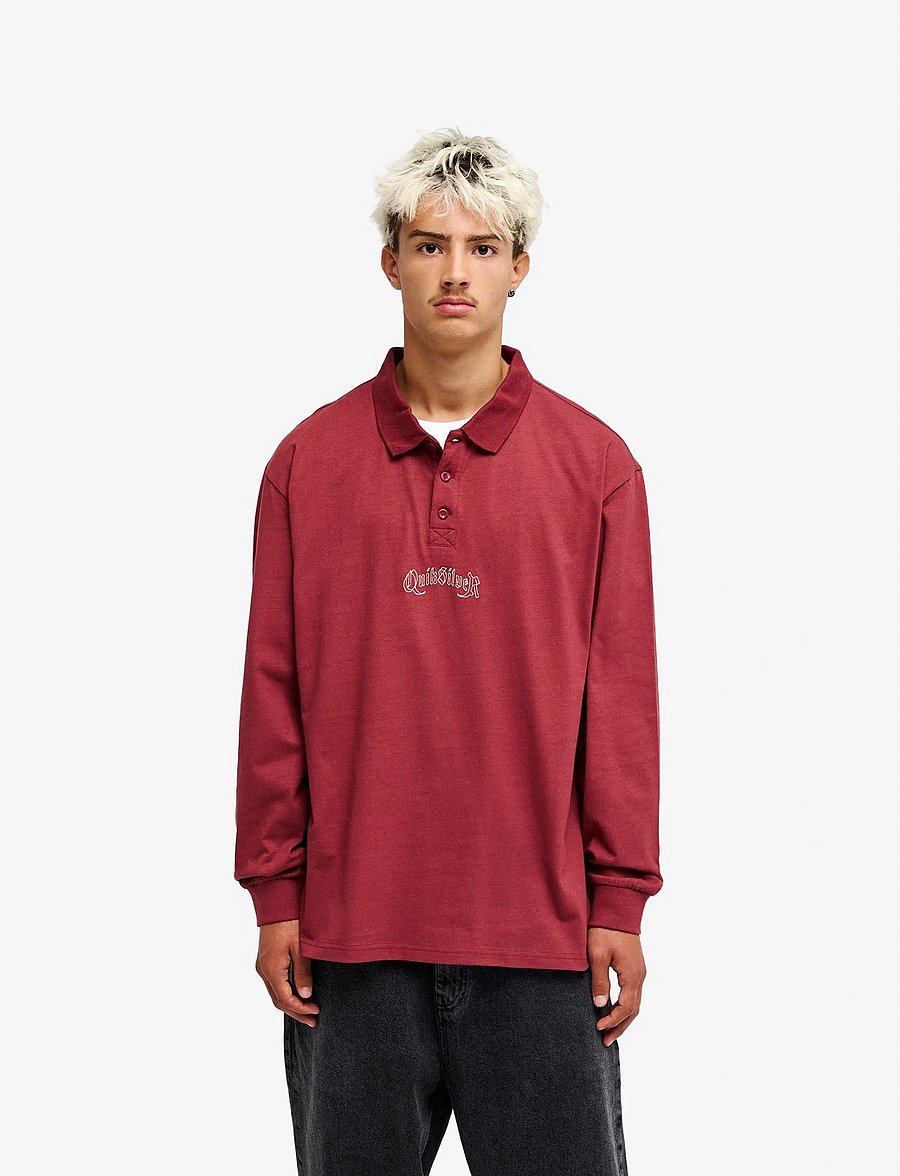 Quiksilver - BELEM HEAVY POLO - oxblood red - 0