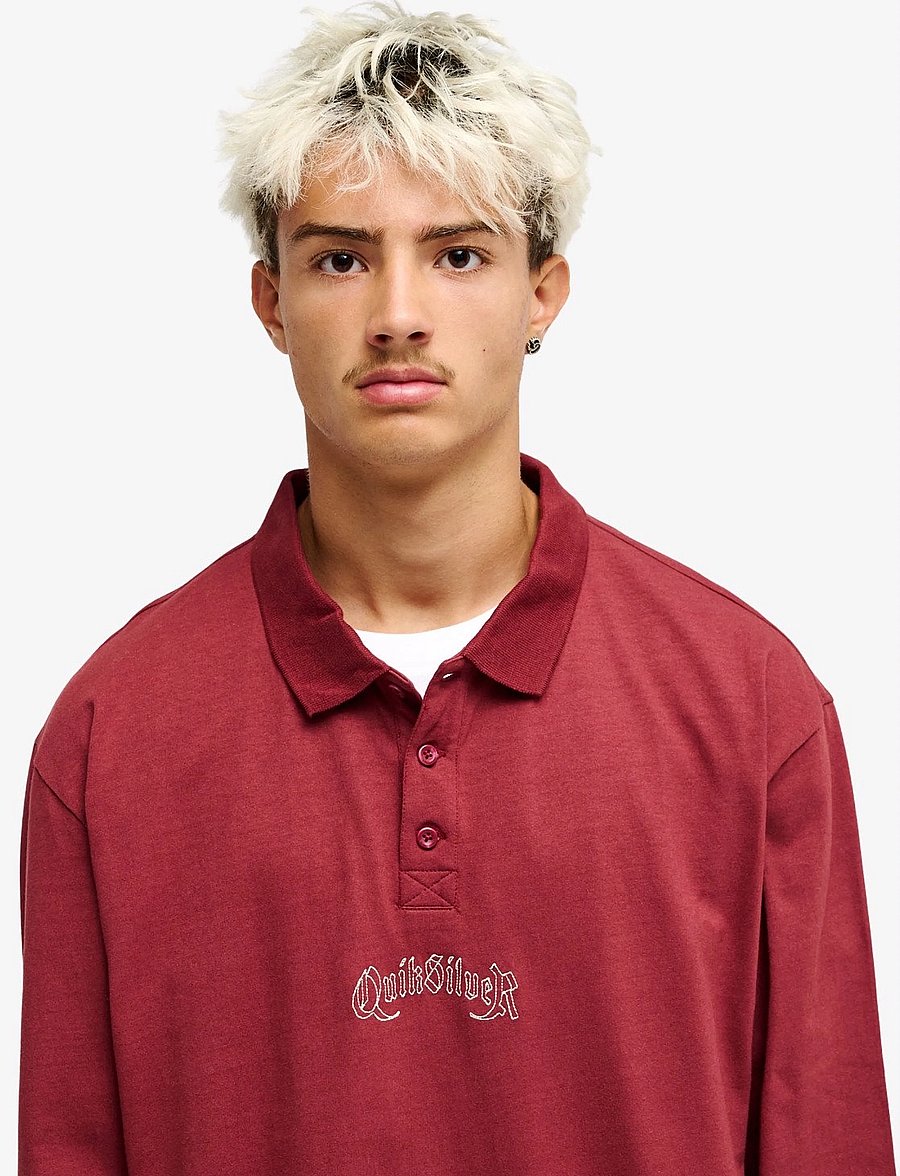 Quiksilver - BELEM HEAVY POLO - oxblood red - 5