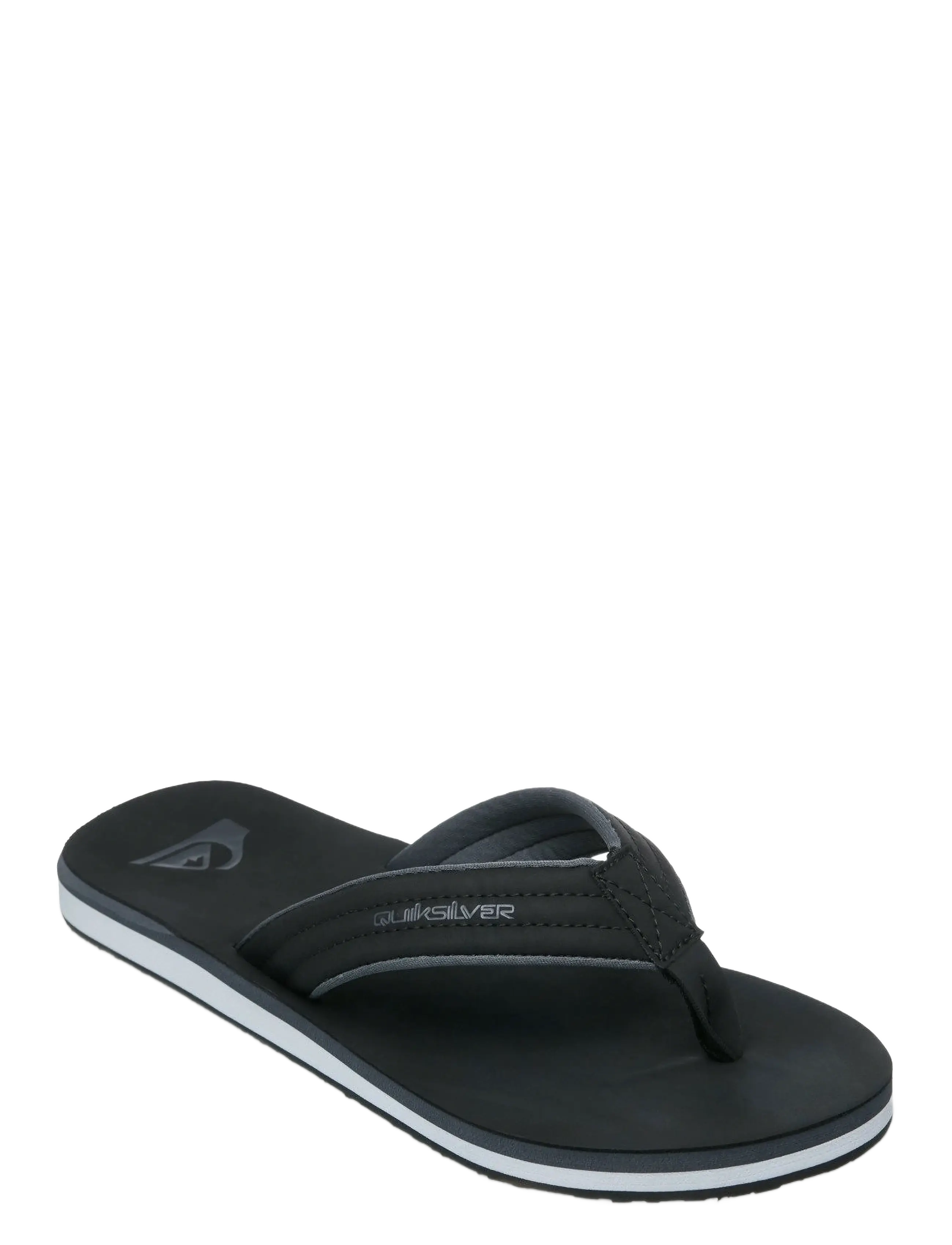 Quiksilver CARVER NUBUCK 26 - Flip-Flops - BLACK 2 / black