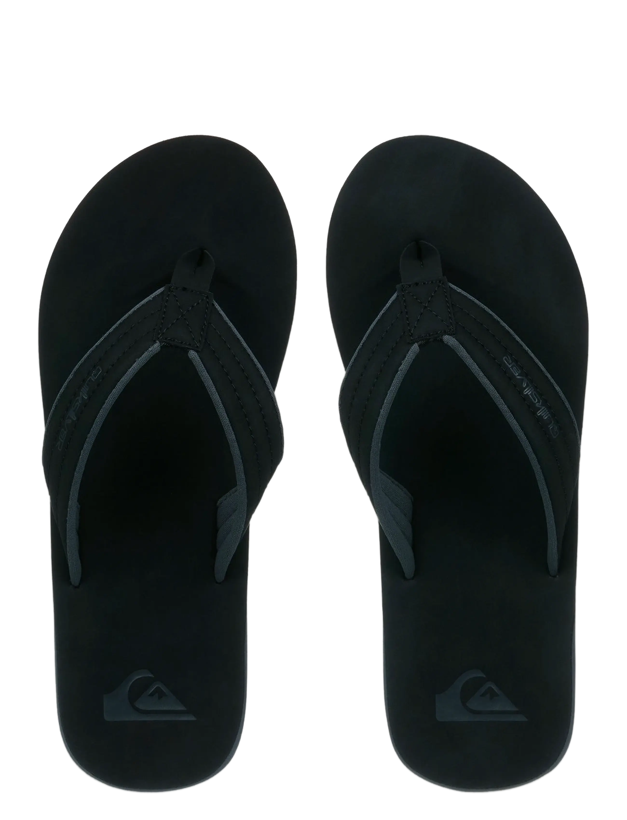 Quiksilver - CARVER NUBUCK 26 - flip flops - black 2 - 3