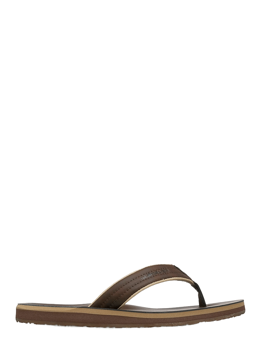 Quiksilver - CARVER NUBUCK 26 - flip flops - brown 1 - 2