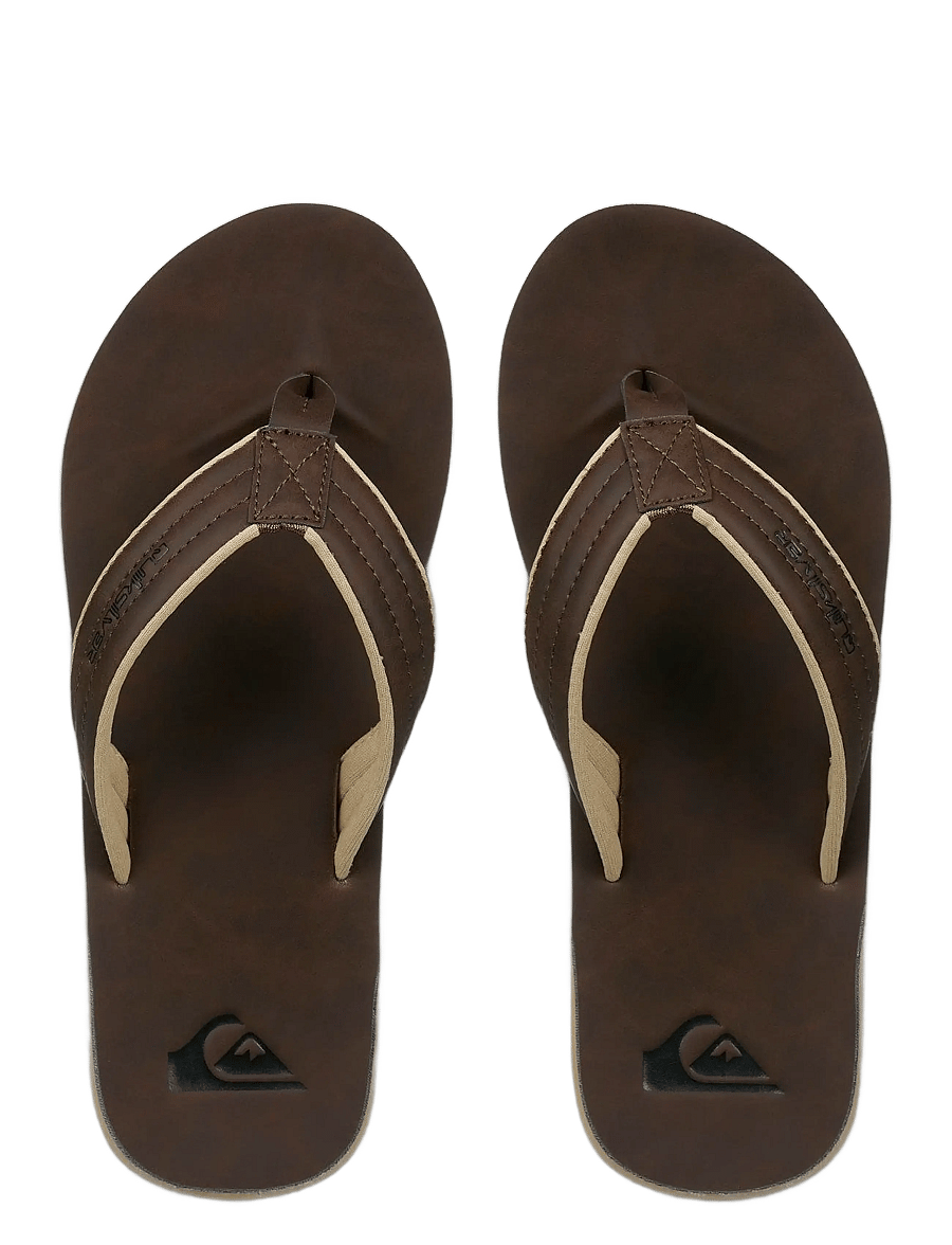 Quiksilver - CARVER NUBUCK 26 - flip flops - brown 1 - 3