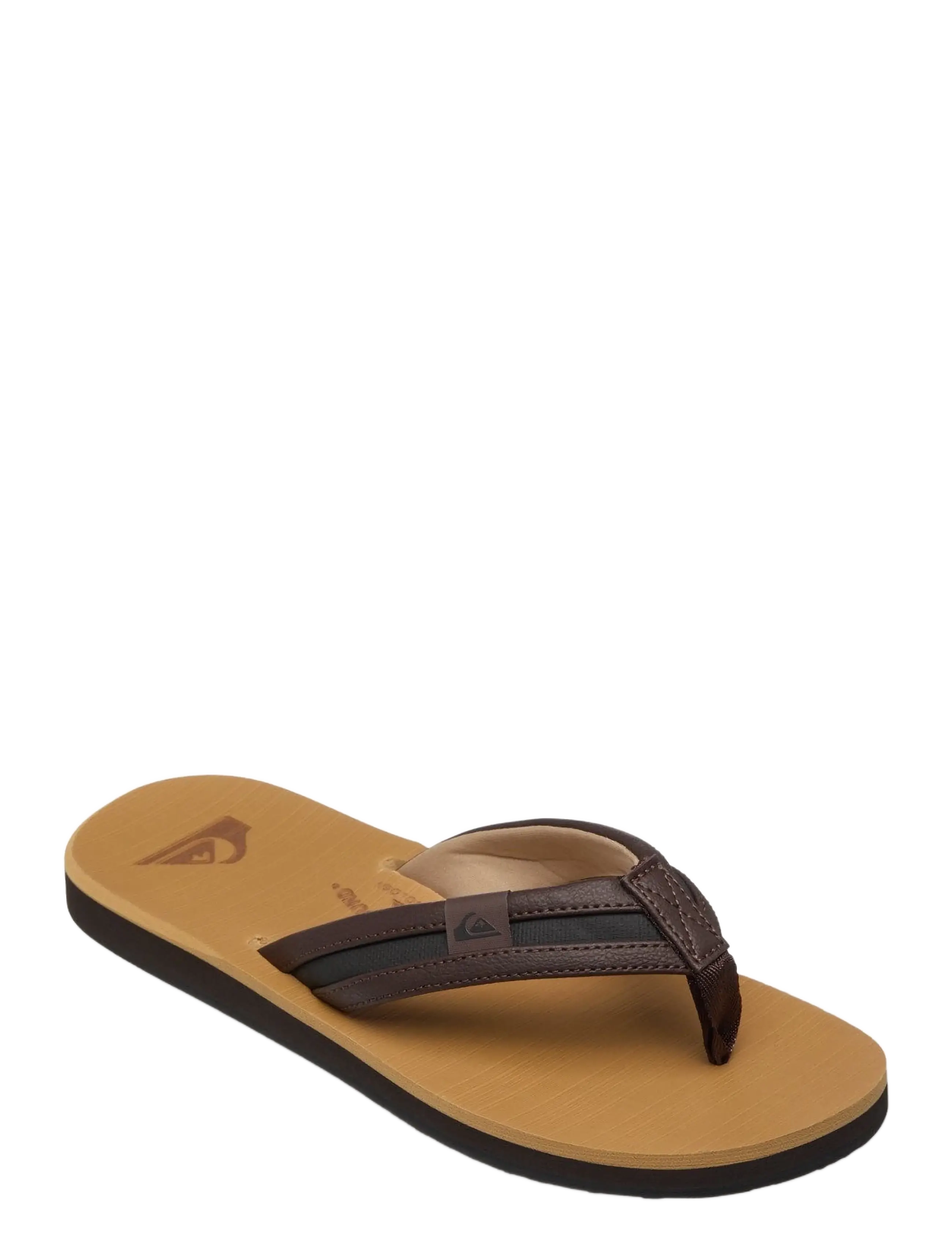 Quiksilver CARVER SQUISH 26 - Flip-Flops - SAND/DK CHOCOLATE / beige
