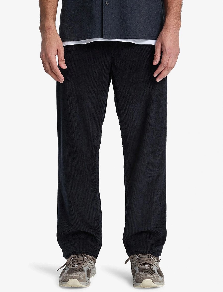 Quiksilver - TAXER REGULAR CORD PANT - black - 0