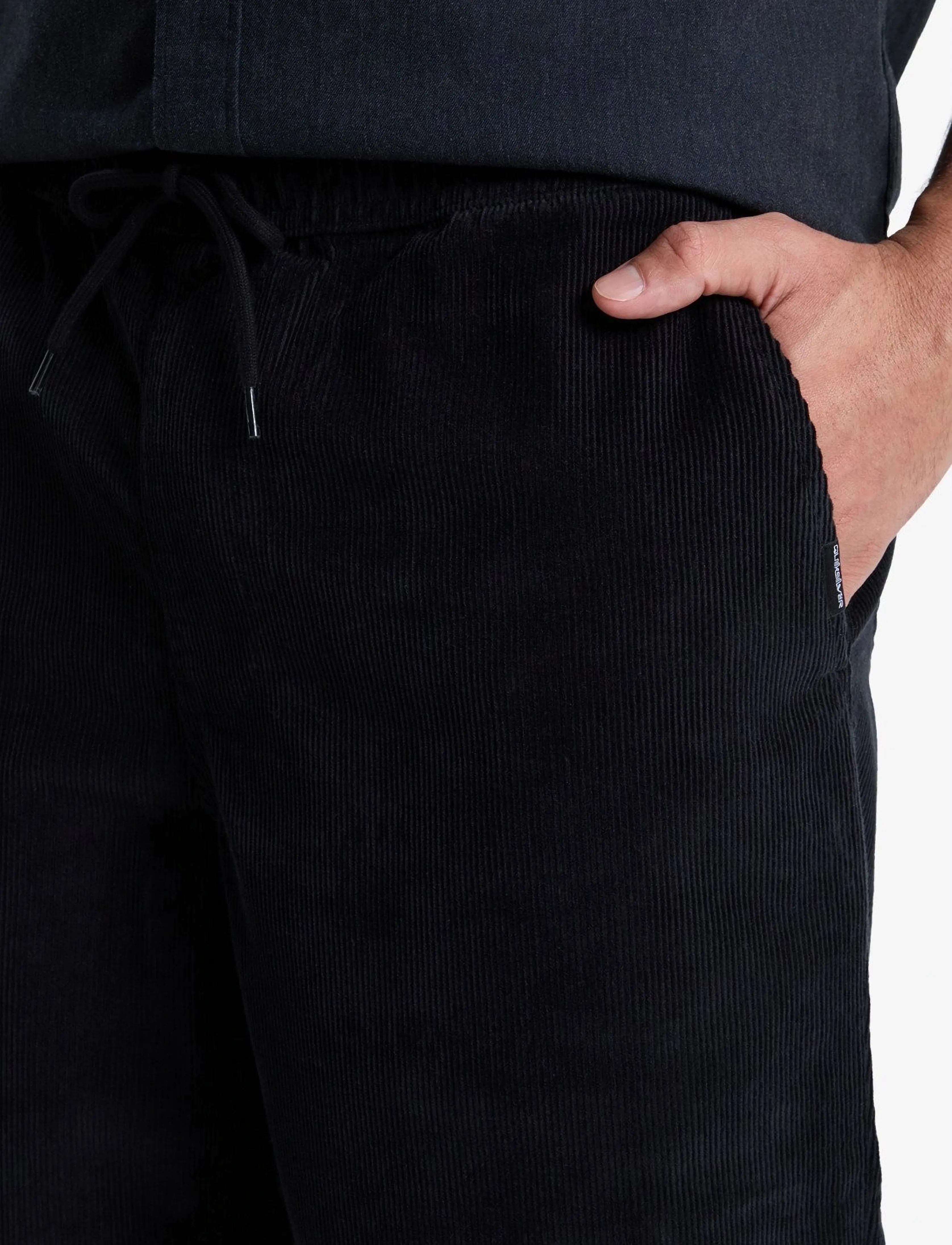 Quiksilver - TAXER REGULAR CORD PANT - black - 4