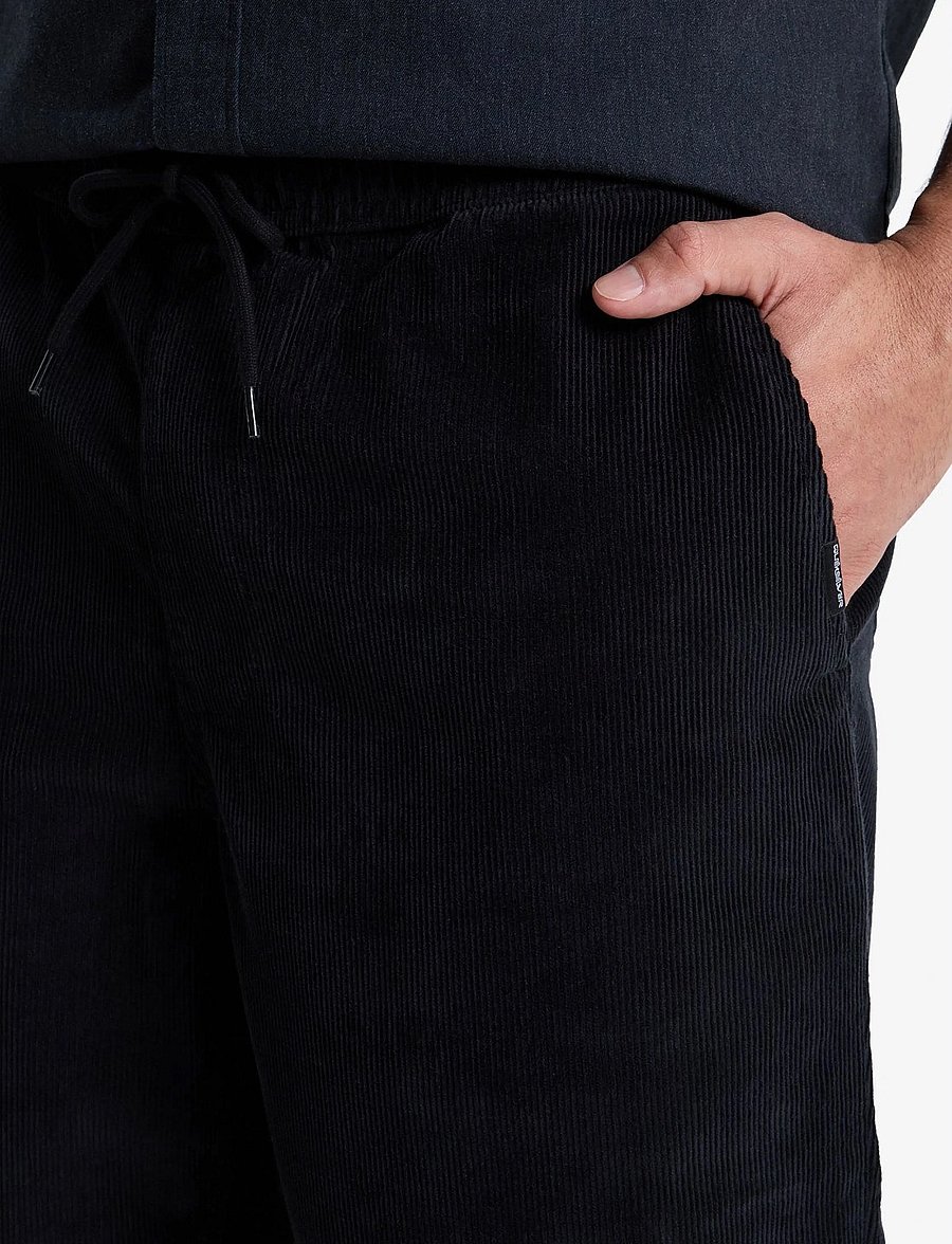 Quiksilver - TAXER REGULAR CORD PANT - black - 4