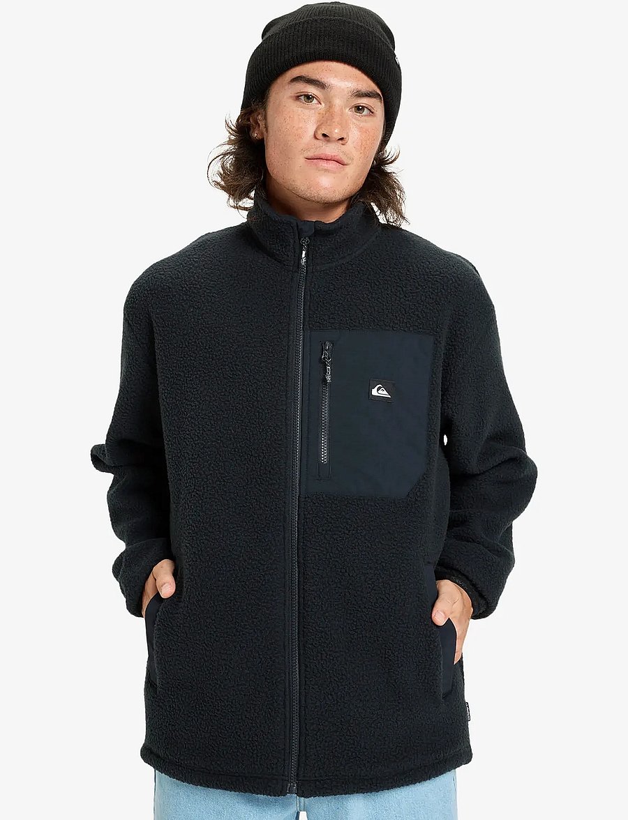 Quiksilver - CLEAN COAST FZ - flíspeysur og millilög - black - 0