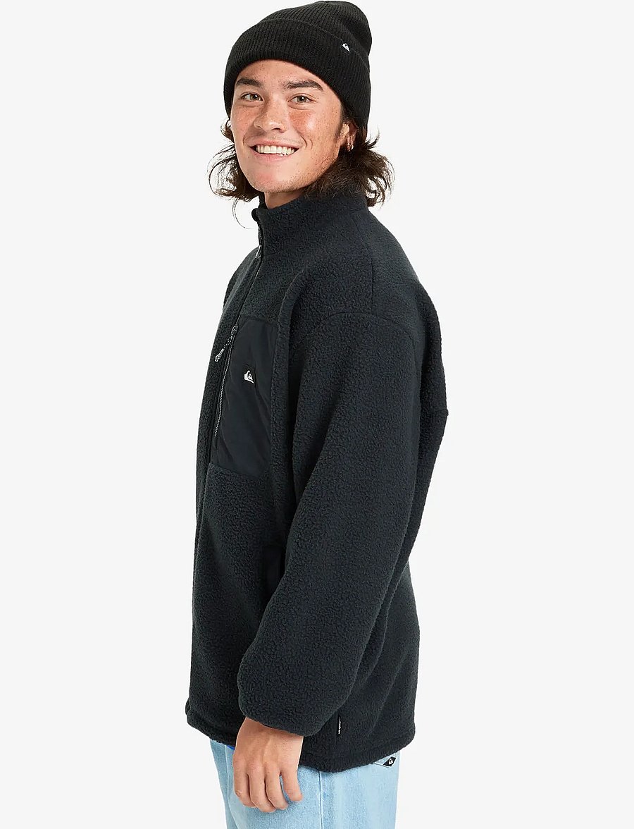 Quiksilver - CLEAN COAST FZ - flíspeysur og millilög - black - 5