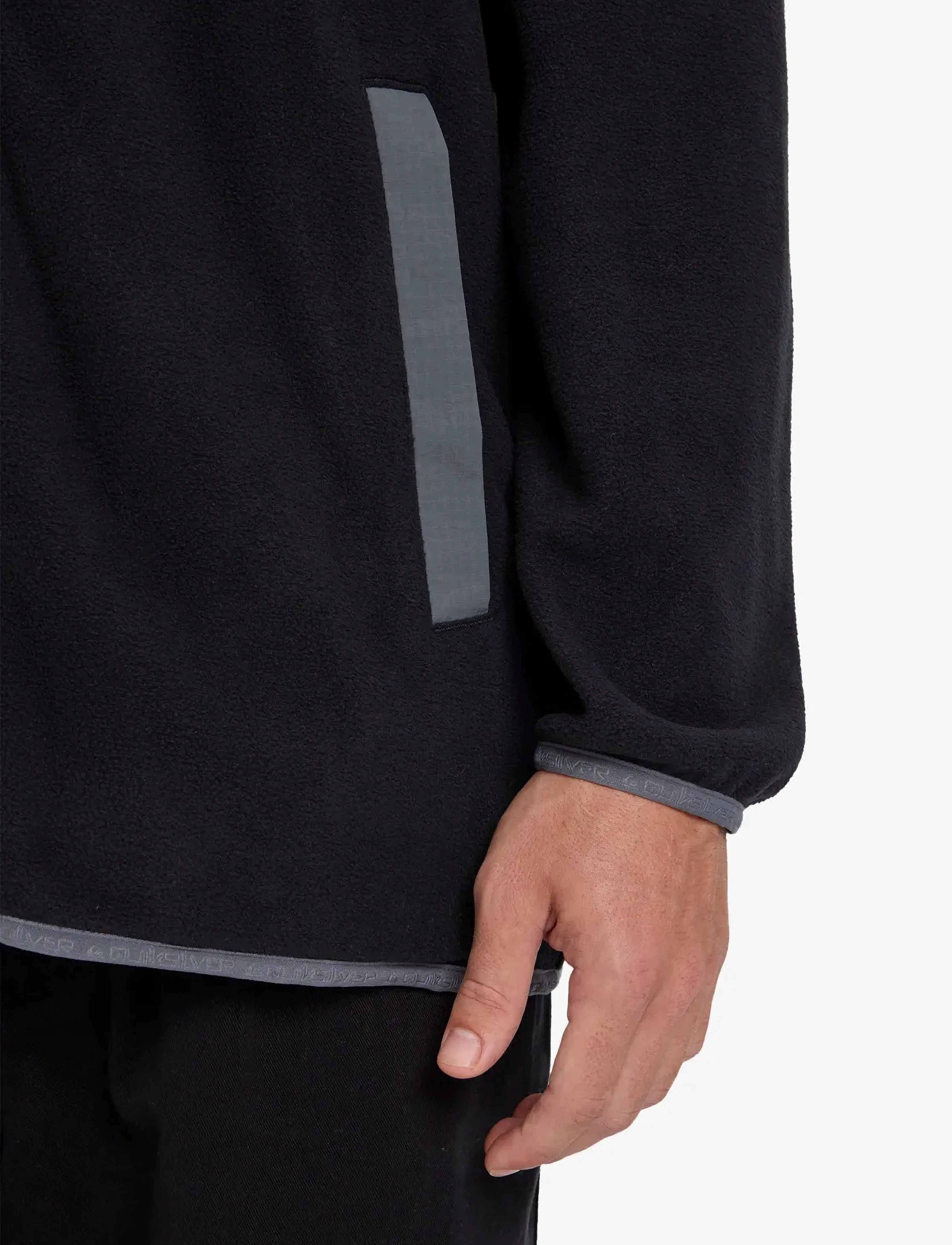 Quiksilver NO DESTINATION FZ - Streetstyle - BLACK / black