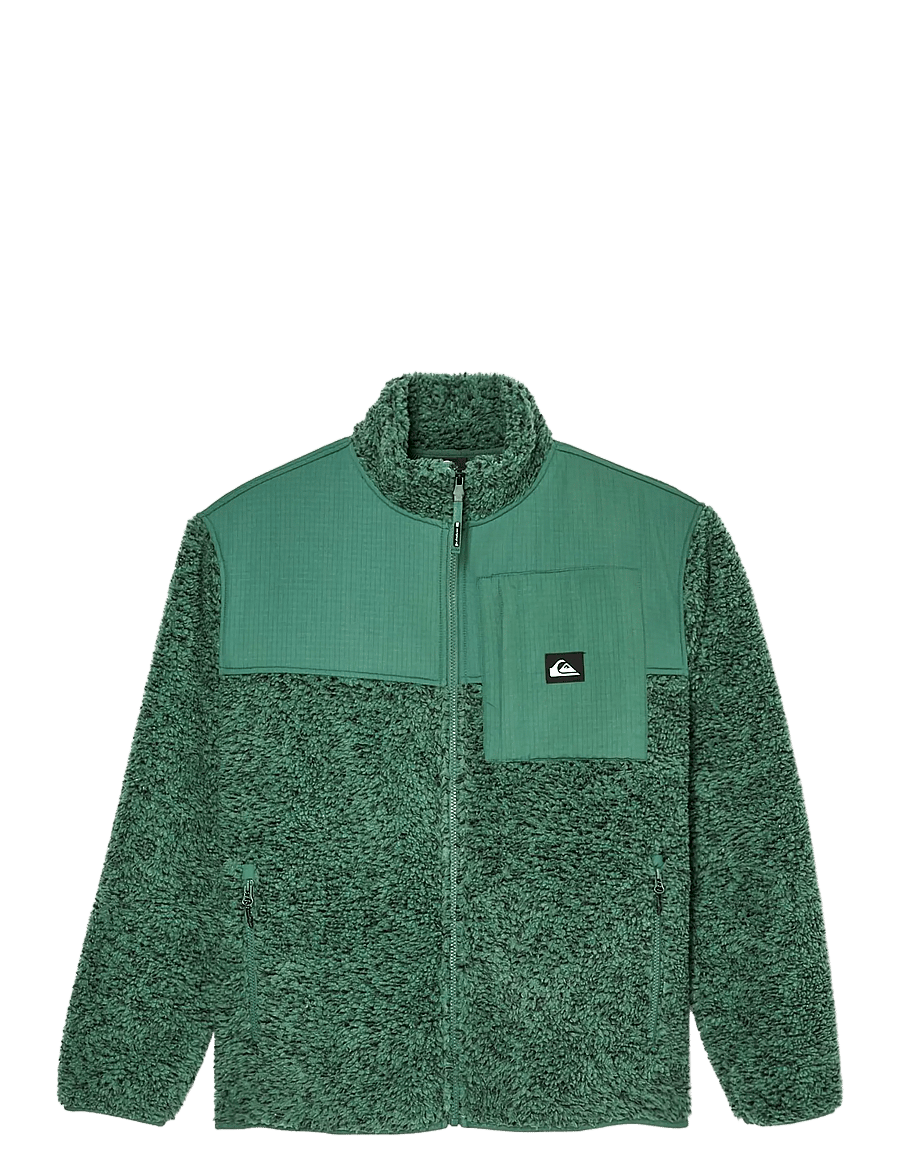 Quiksilver - SHALLOW WATER FZ - fleece & mellanlager - forest heather swallow water - 1