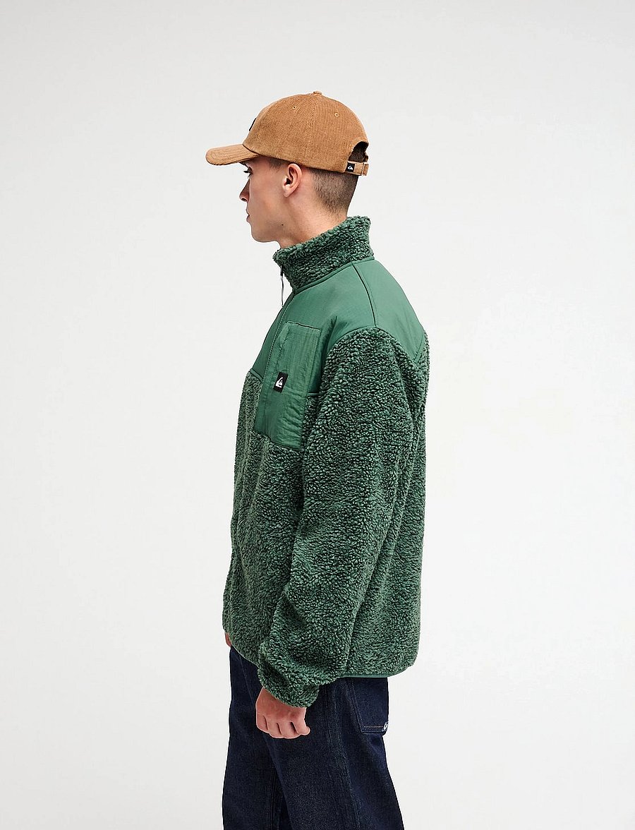 Quiksilver - SHALLOW WATER FZ - fleece & mellanlager - forest heather swallow water - 3