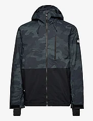 Quiksilver - MISSION PRINTED BLOCK JK - ski jackets - spray camo true black - 0