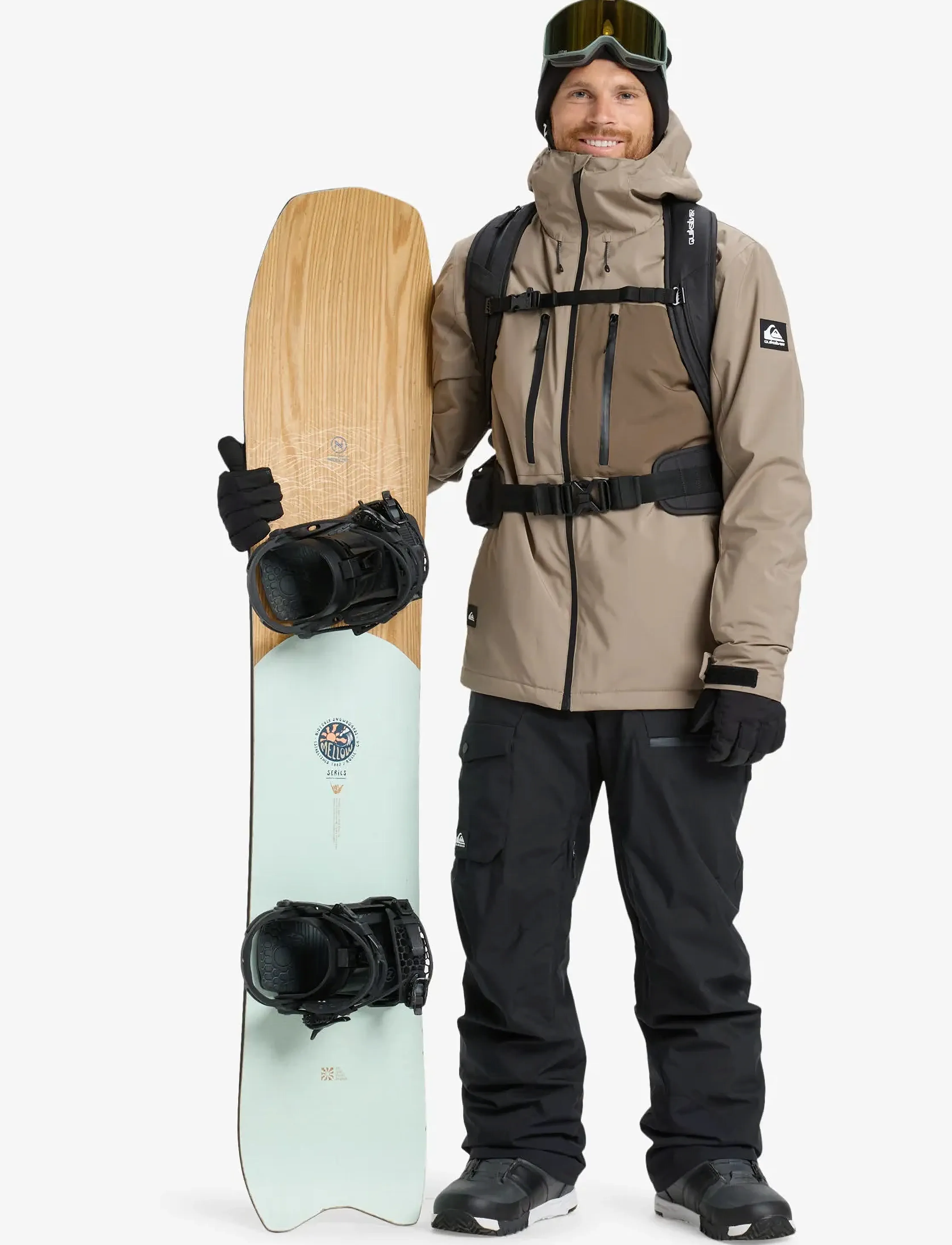 Quiksilver - SYCAMORE SOLID 20K JK - skidjackor - fallen rock - 4