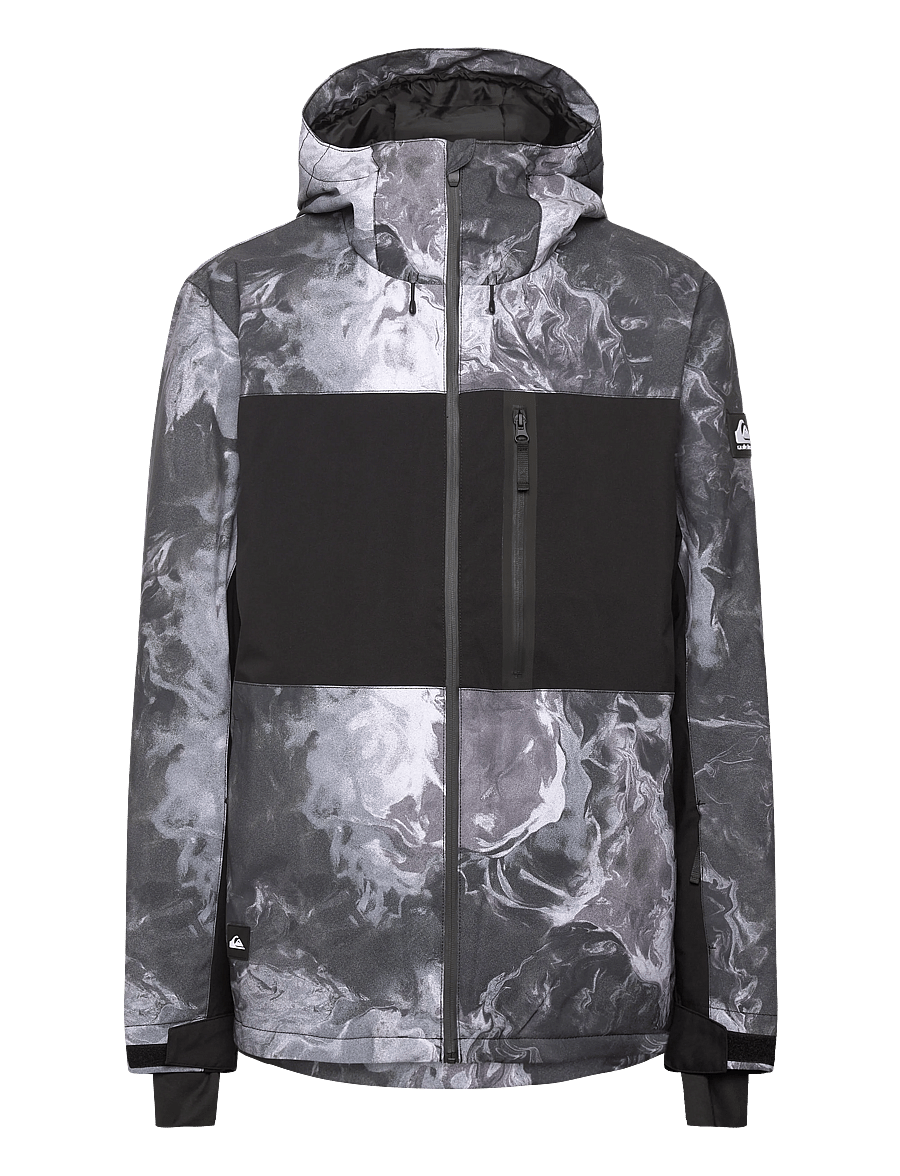Quiksilver - SYCAMORE PRINTED JK - skijakker - thermostamp grayscale - 1
