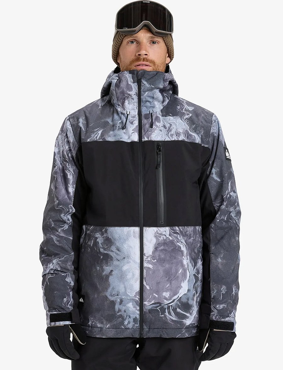 Quiksilver - SYCAMORE PRINTED JK - skijakker - thermostamp grayscale - 0