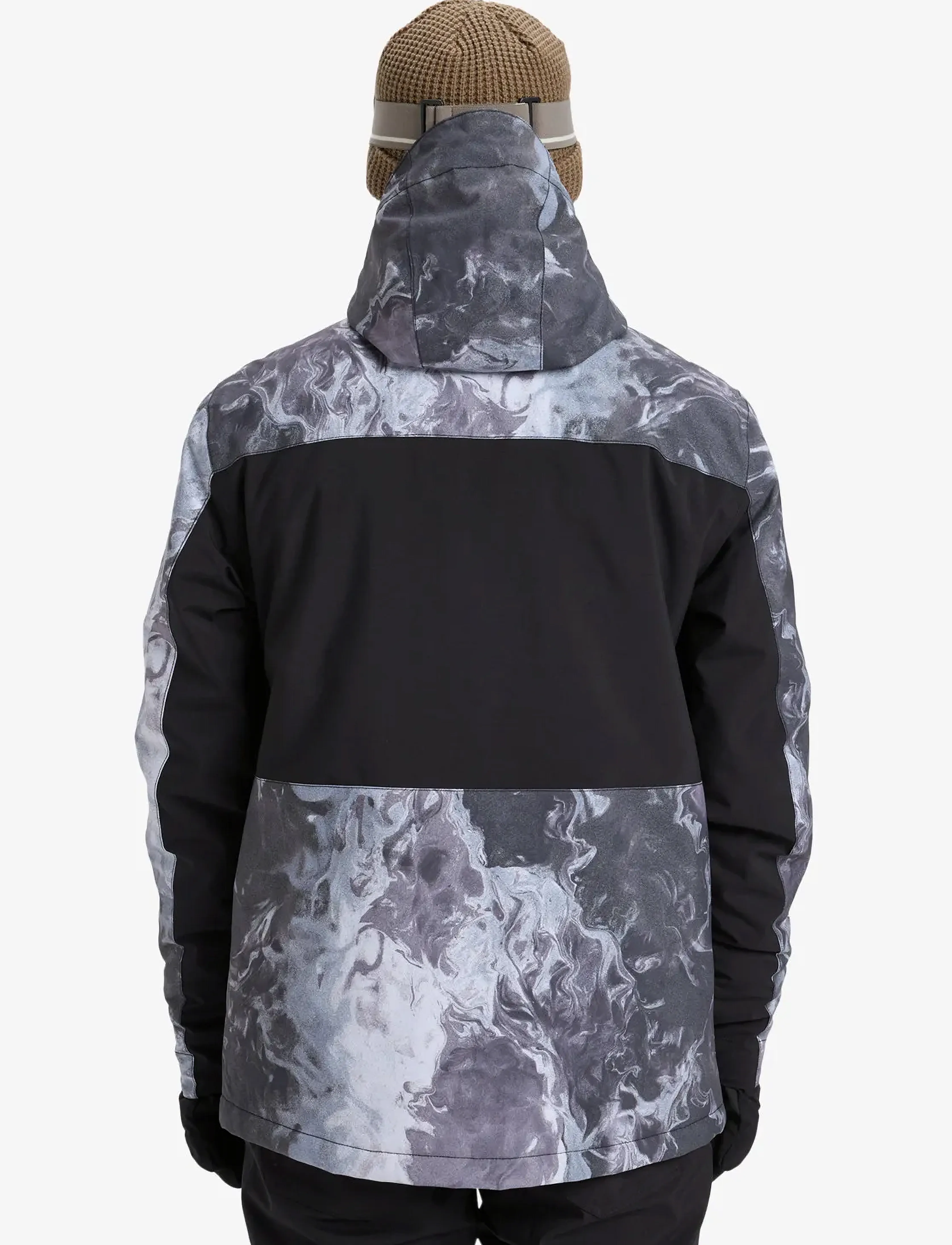Quiksilver - SYCAMORE PRINTED JK - ski jackets - thermostamp grayscale - 3