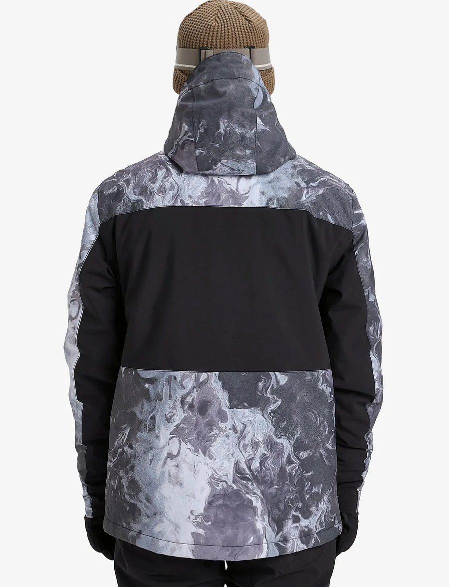 Quiksilver - SYCAMORE PRINTED JK - skijakker - thermostamp grayscale - 3