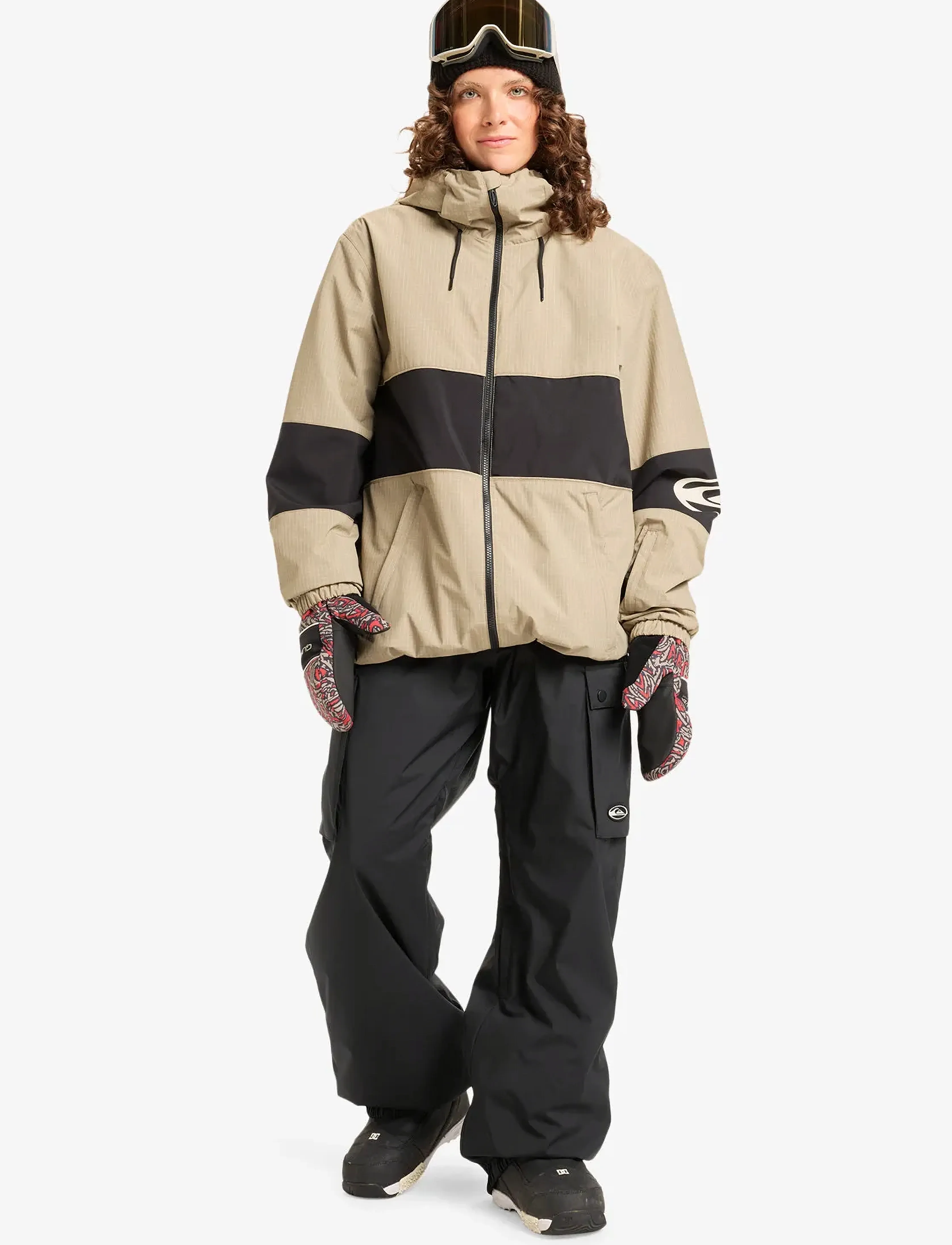 Quiksilver - HIGH IN THE HOOD JK - skijakker - fallen rock - 4
