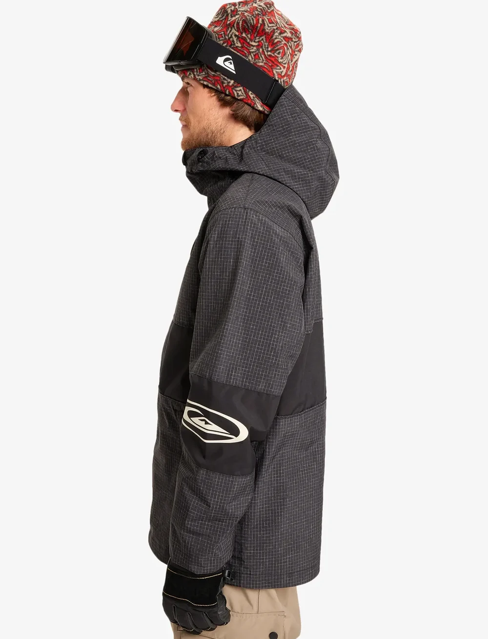 Quiksilver - HIGH IN THE HOOD JK - slidinėjimo striukės - true black - 5