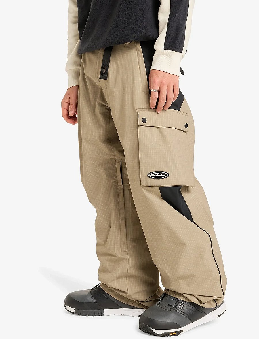 Quiksilver - SNOW DOWN CARGO PT - skibukser - fallen rock ripstop - 5