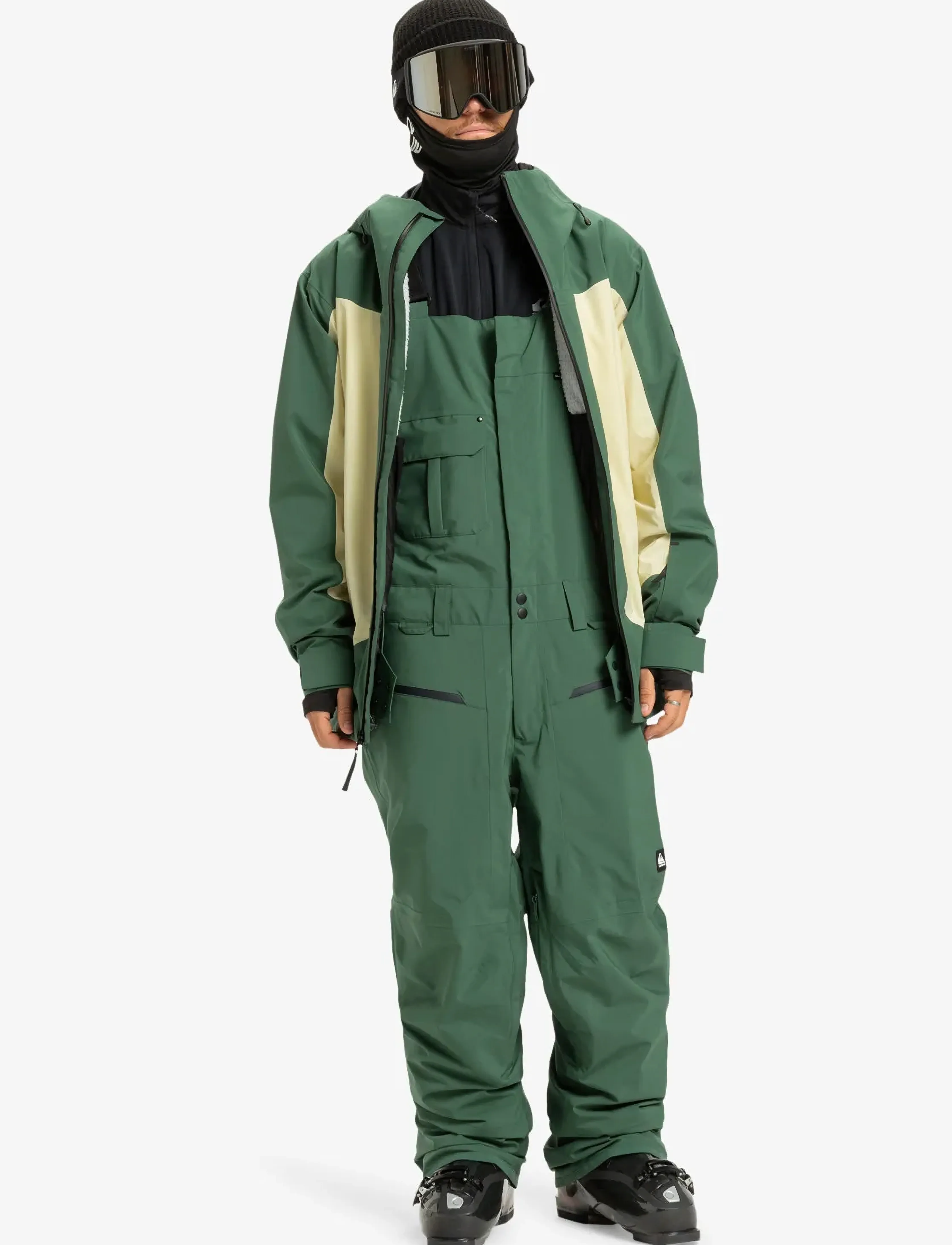 Quiksilver - PARAMO STRETCH 20K BIB - skibukser - trekking green - 4