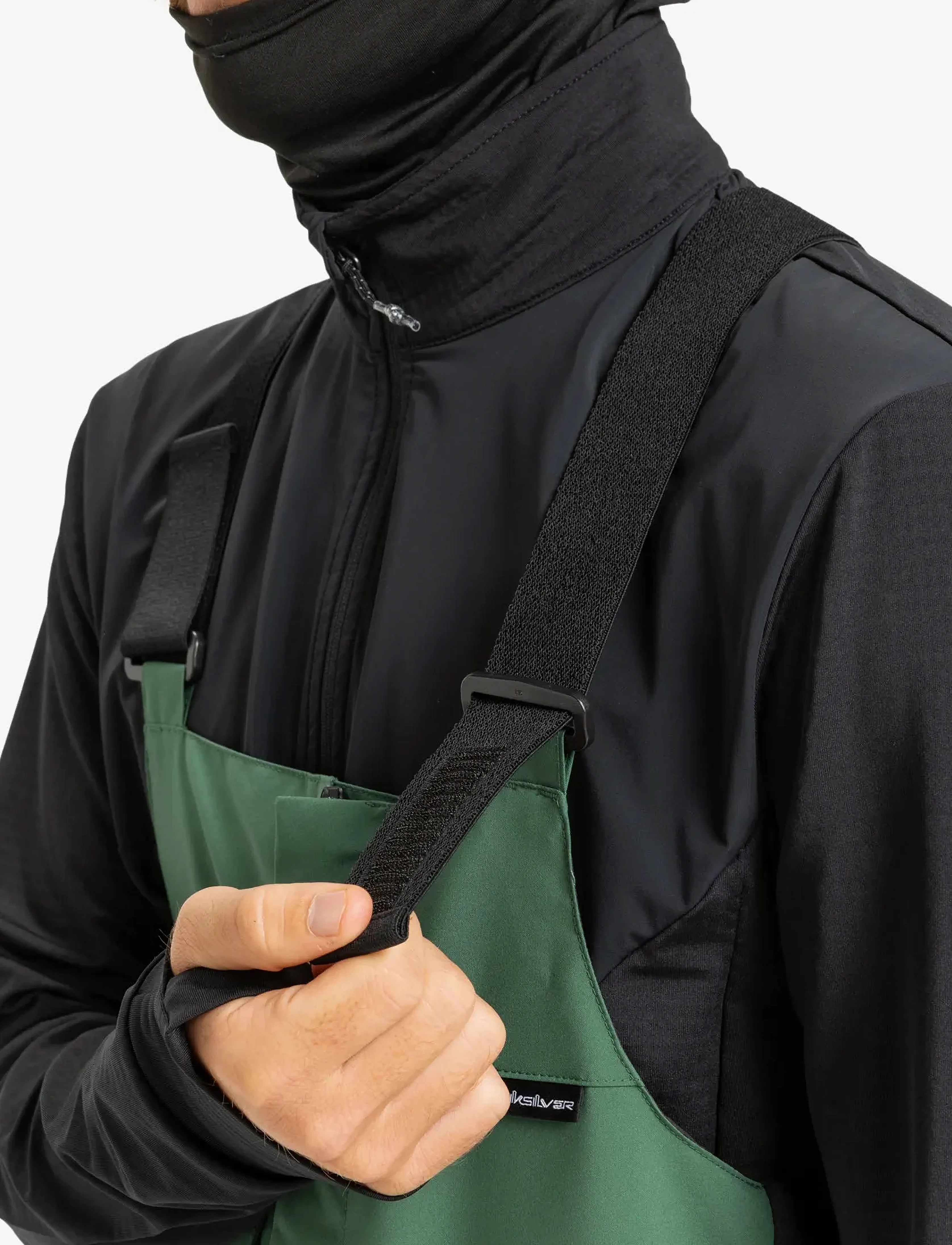 Quiksilver PARAMO STRETCH 20K BIB - Tänavastiil - TREKKING GREEN / green