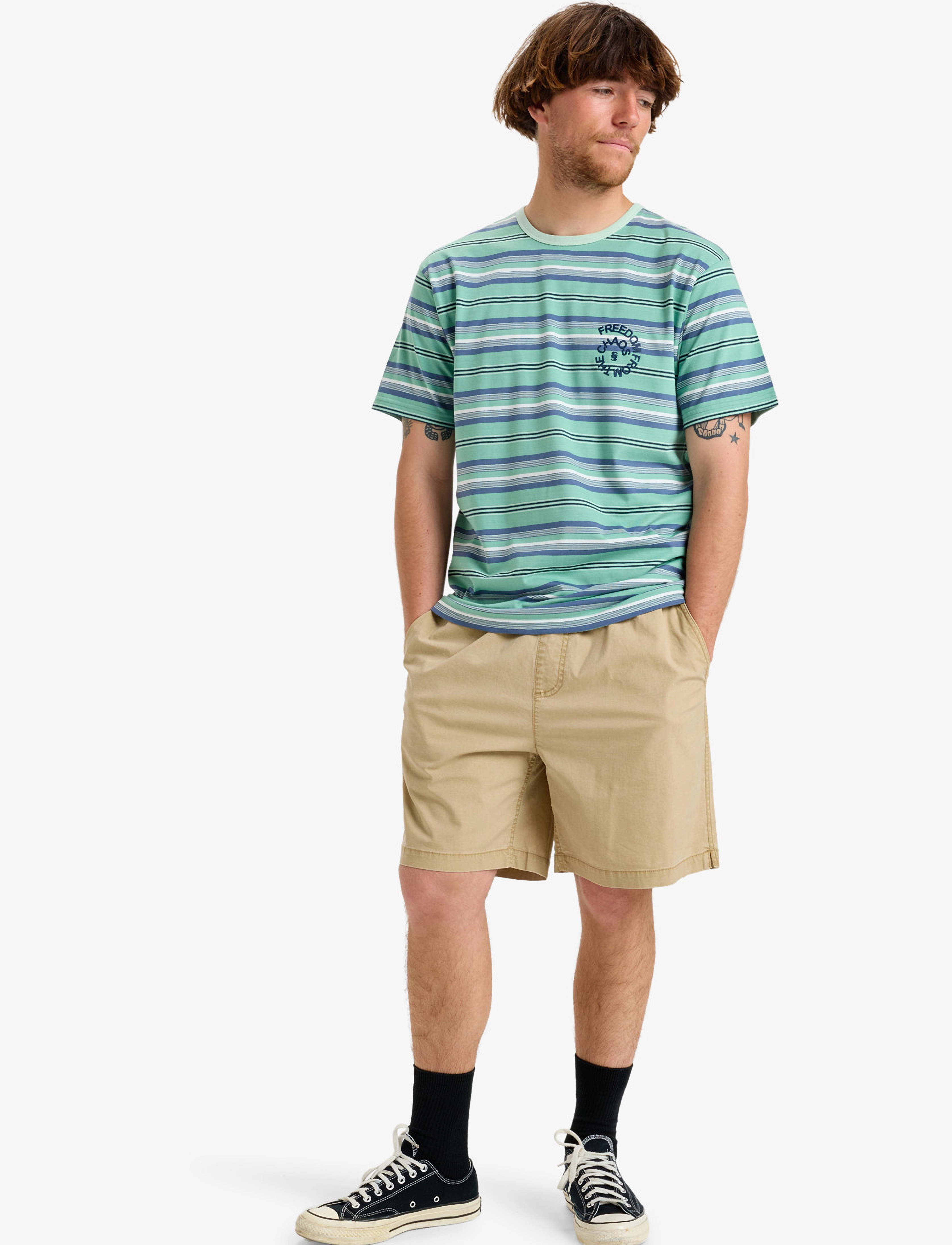 Quiksilver - TAXER WS - buxur - khaki - 4