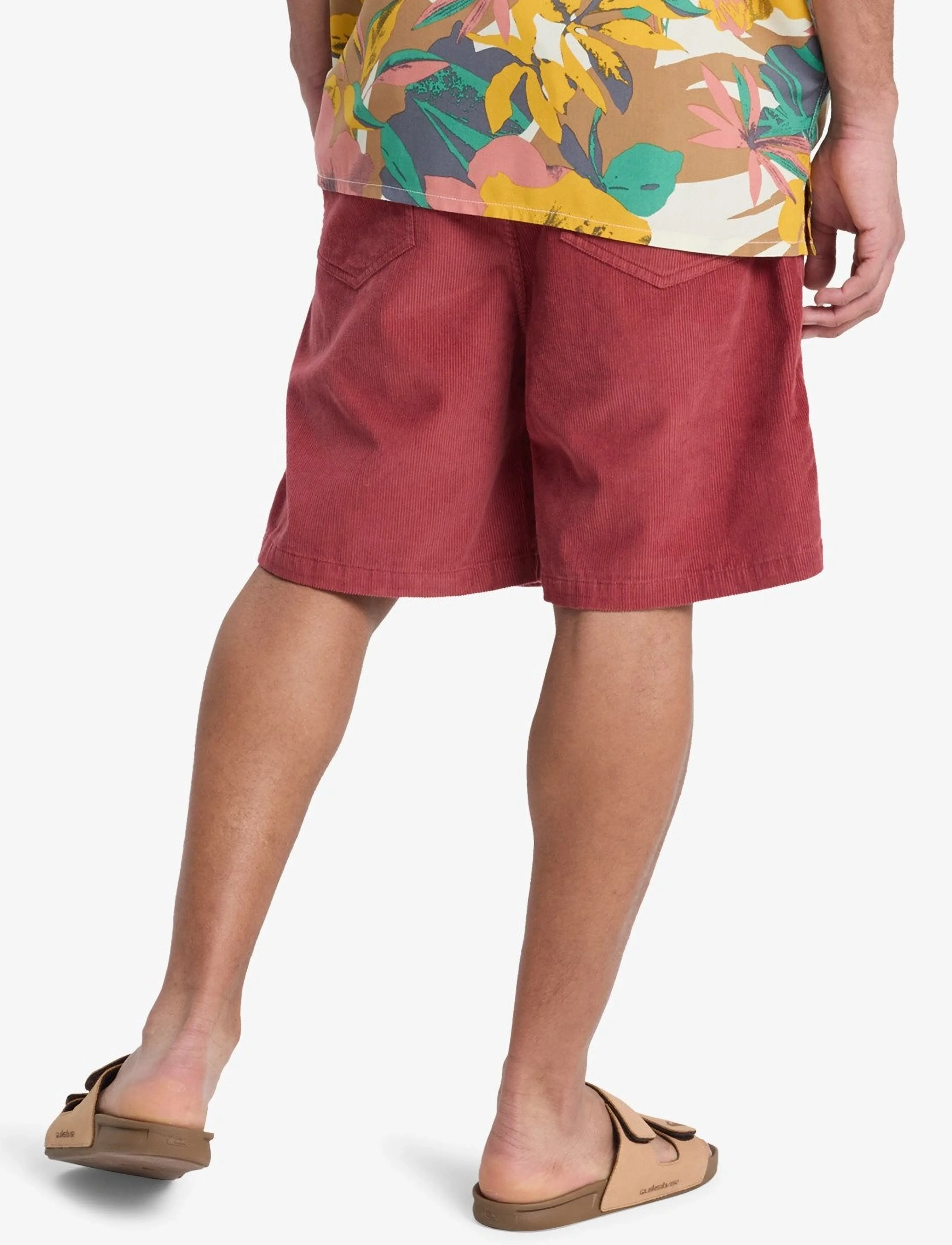 Quiksilver - TAXER CORD WS - afslappede shorts - burnt russet - 3
