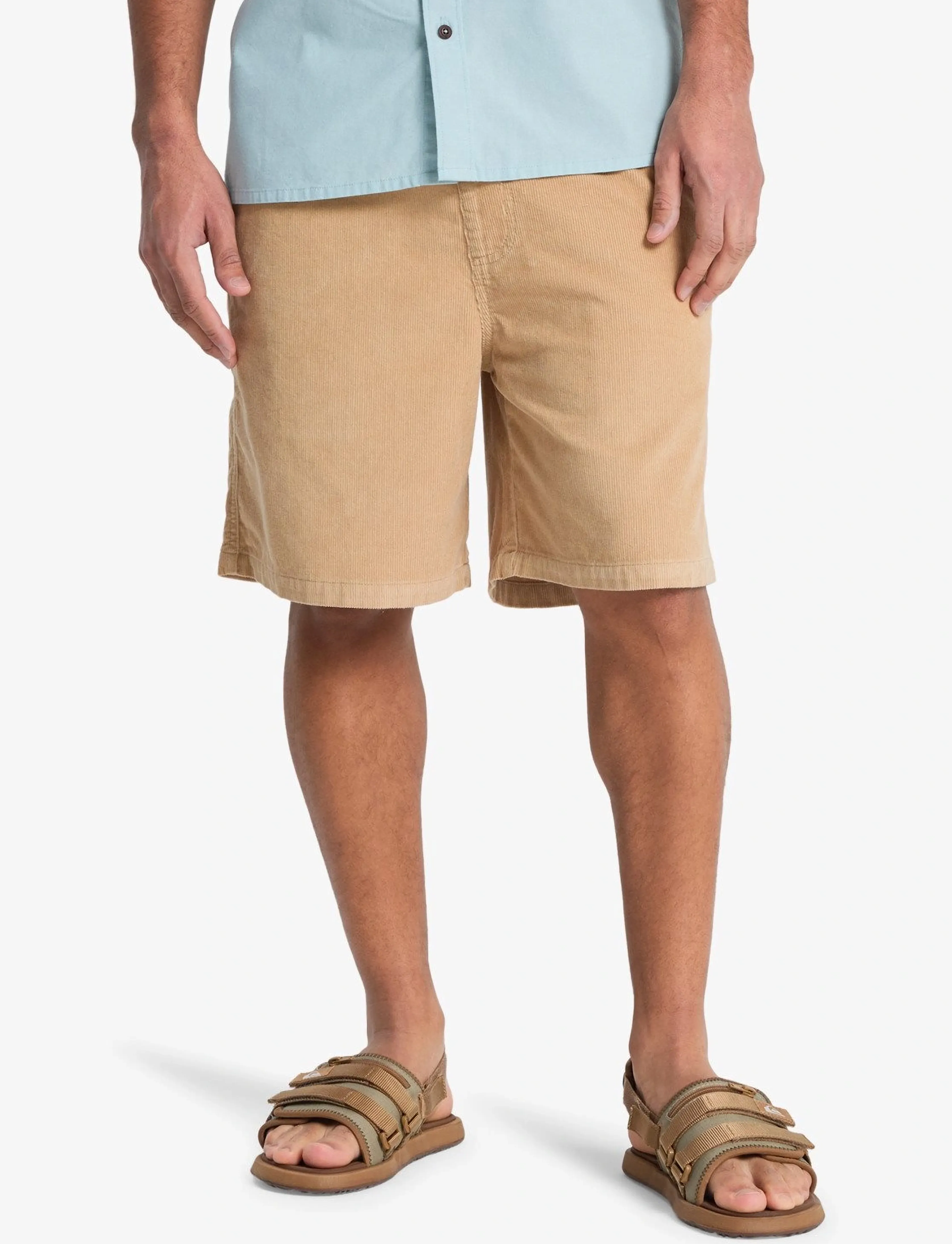 Quiksilver Taxer Cord Ws, S, Beige, Sport Shorts > Sport Casual Shorts, Herre