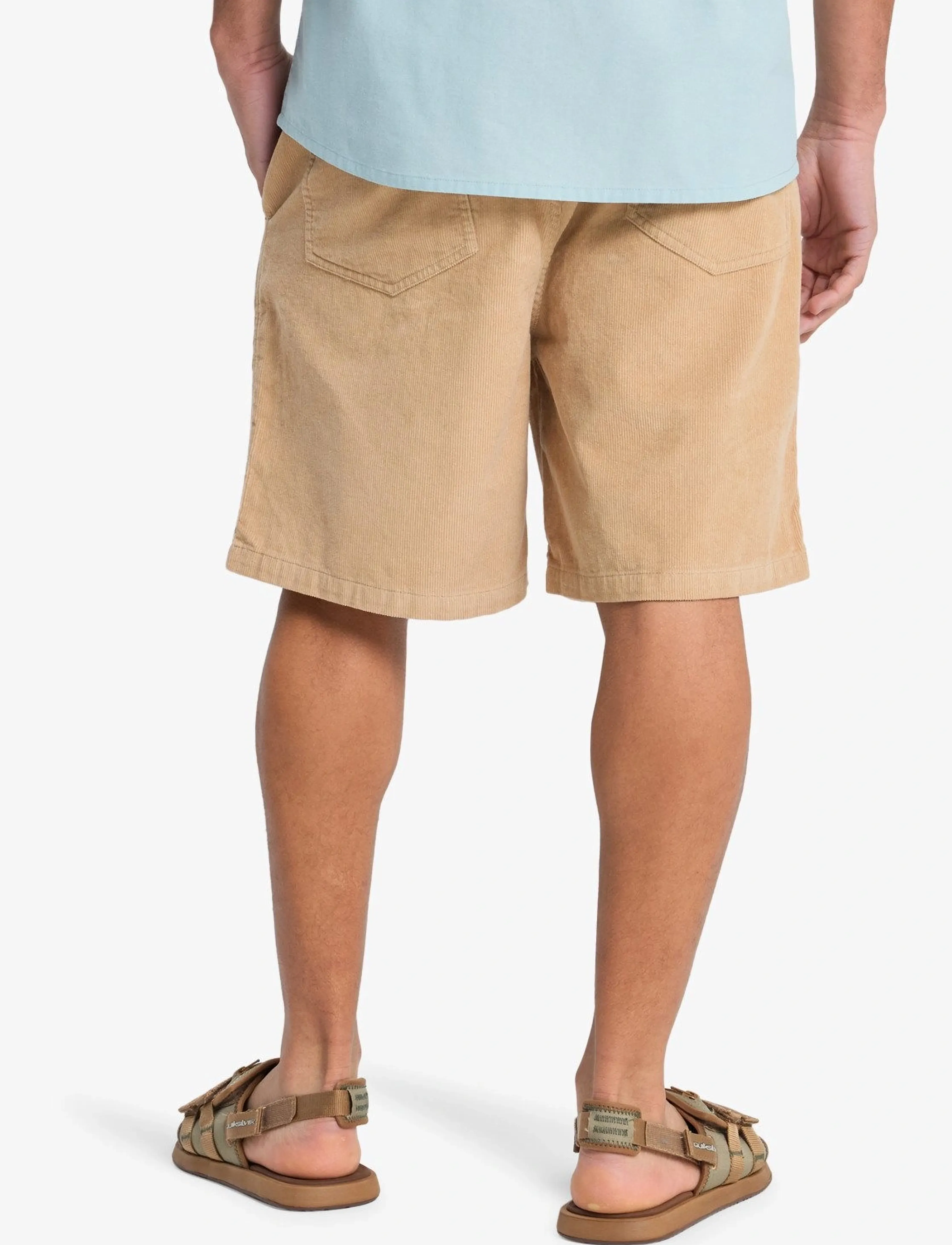 Quiksilver - TAXER CORD WS - afslappede shorts - khaki - 3