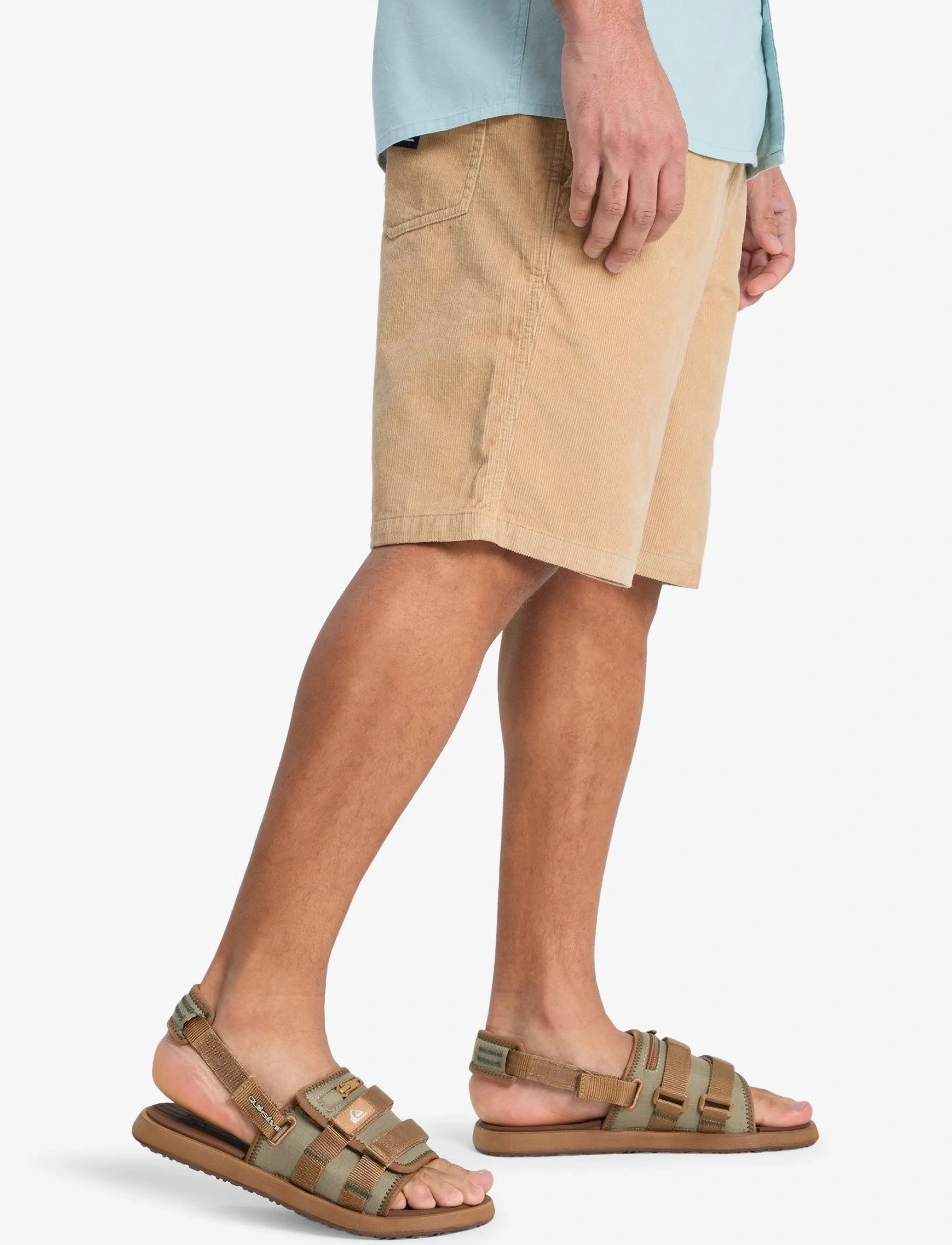 Quiksilver - TAXER CORD WS - afslappede shorts - khaki - 5