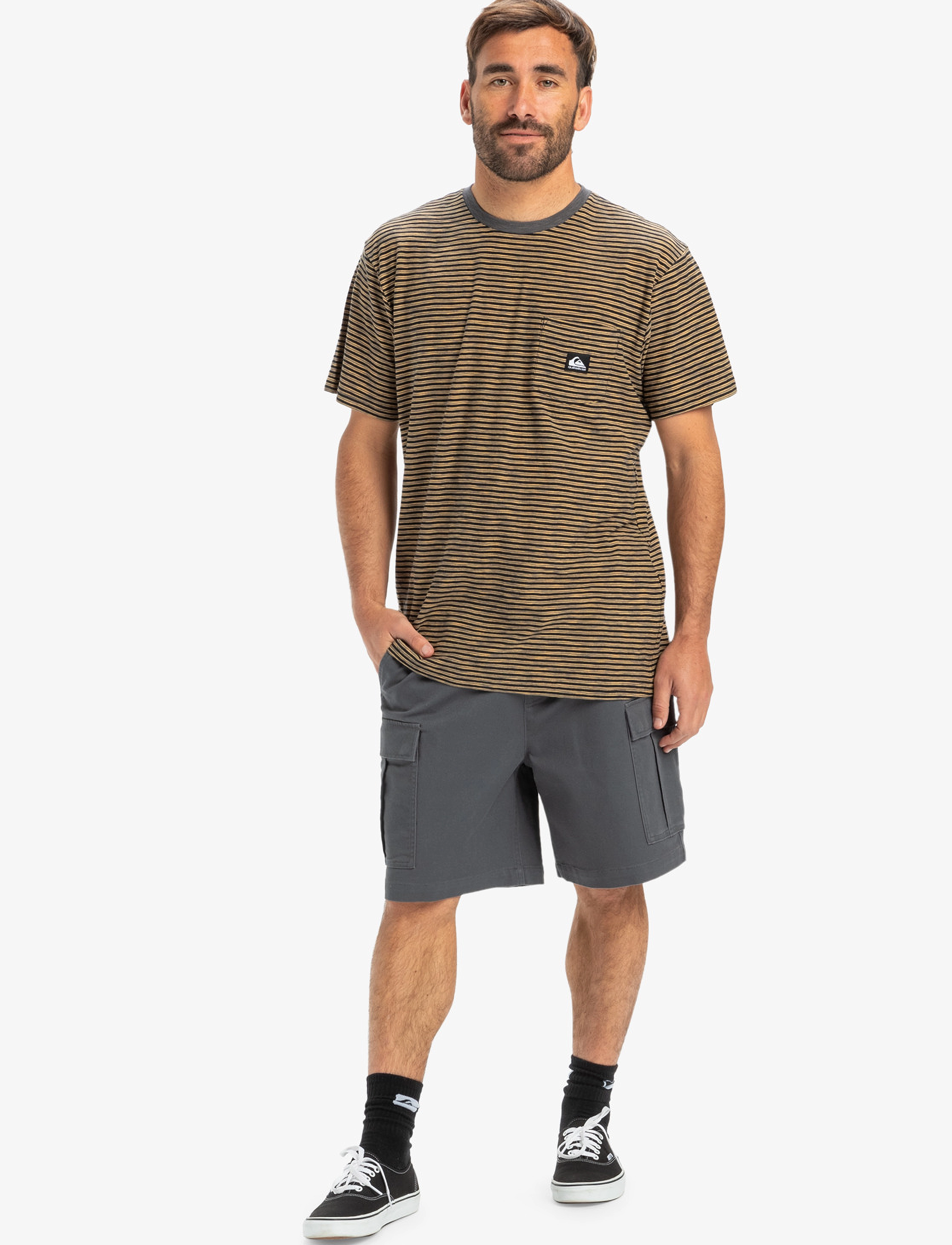 Quiksilver - TAXER CARGO WS - bottoms - iron gate - 4
