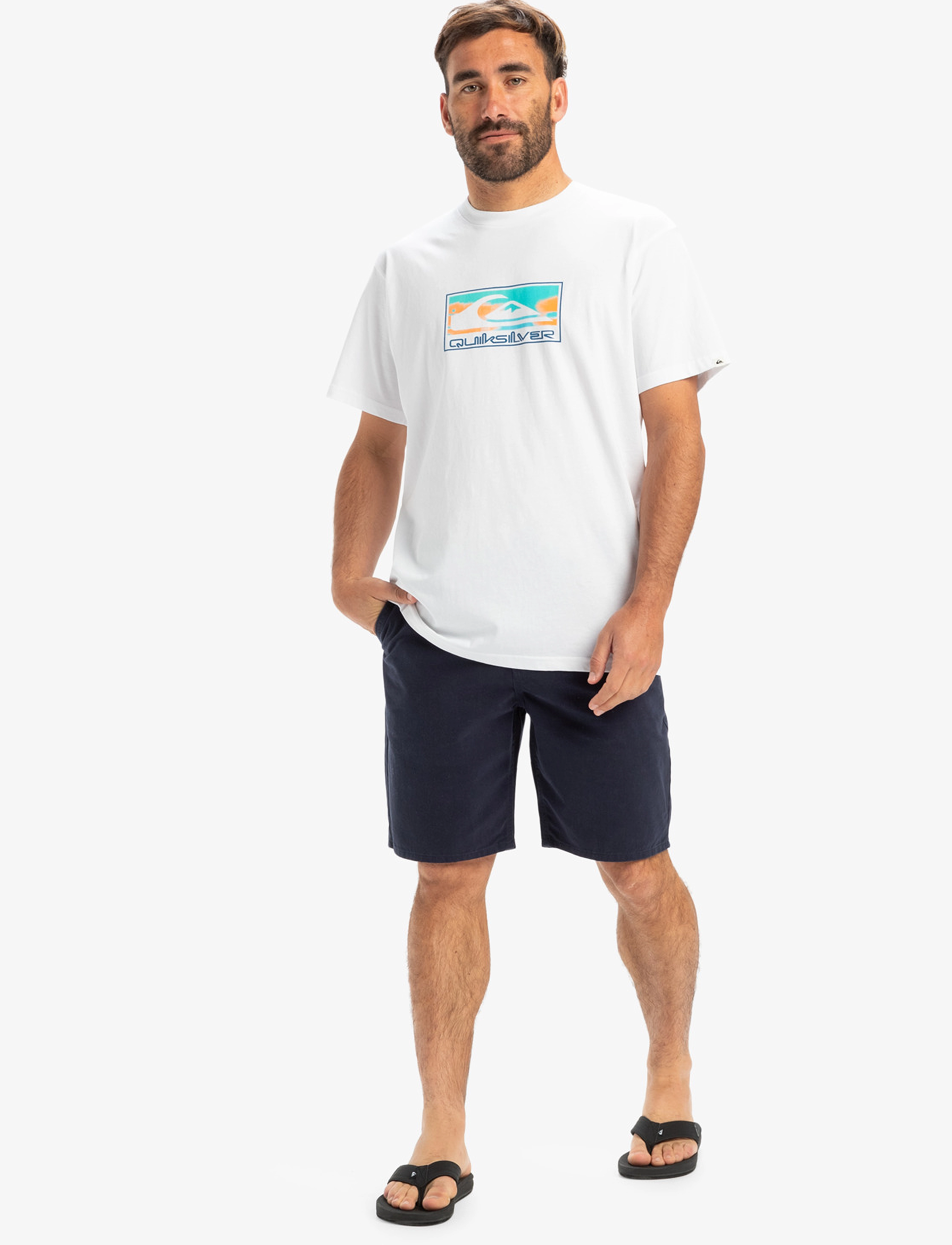 Quiksilver - EVERYDAY CHINO LIGHT SHORT - bottoms - dark navy - 4