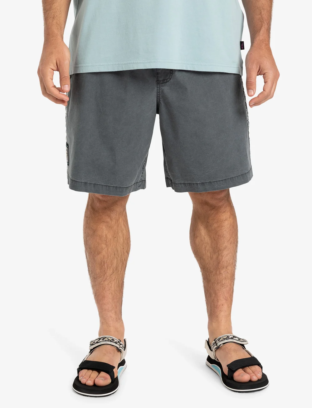 Quiksilver - TAXER GLOBAL HEAT WS - vabaaja lühikesed püksid - dark shadow - 0