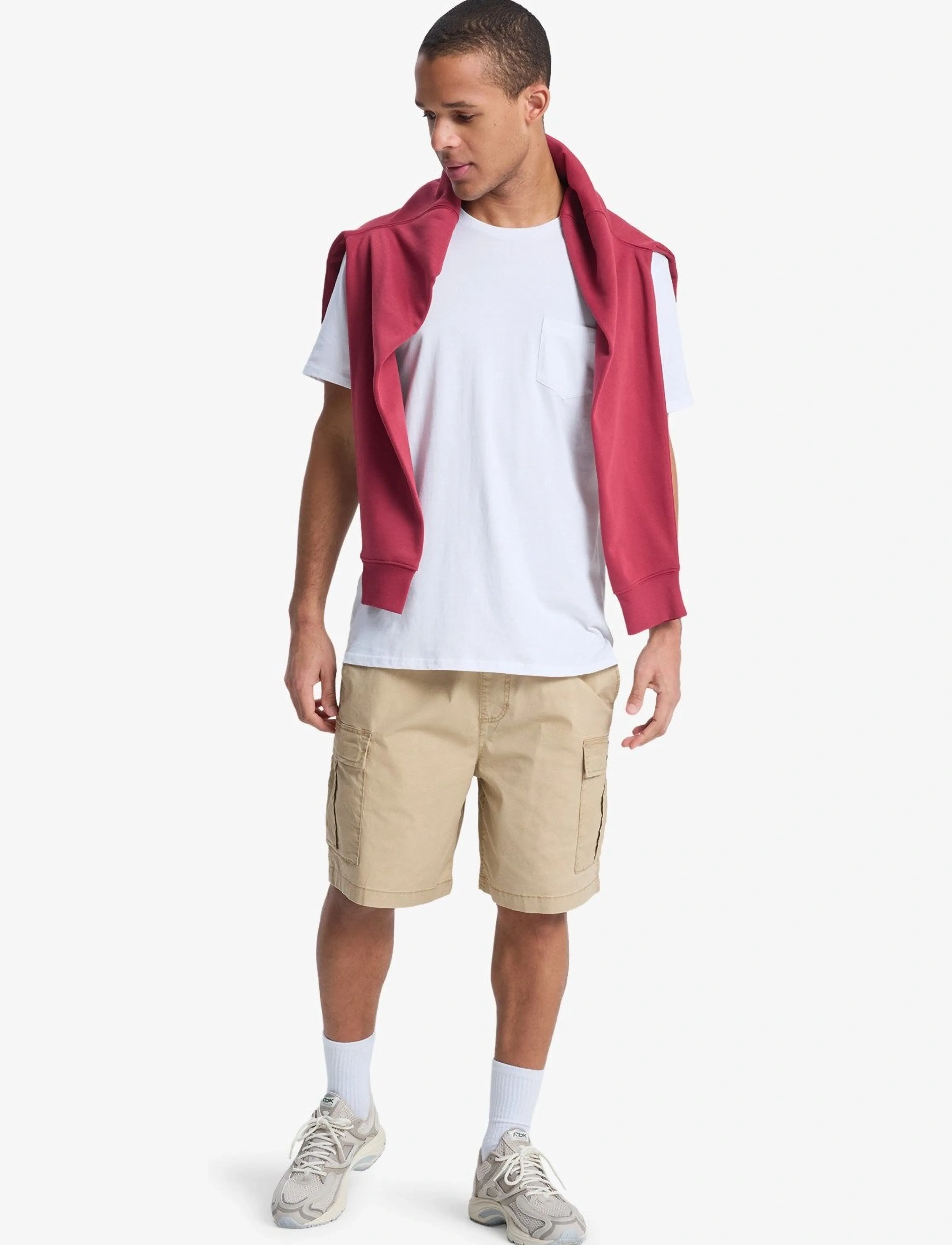 Quiksilver - TAXER CARGO WS - lühikesed spordipüksid - khaki - 4