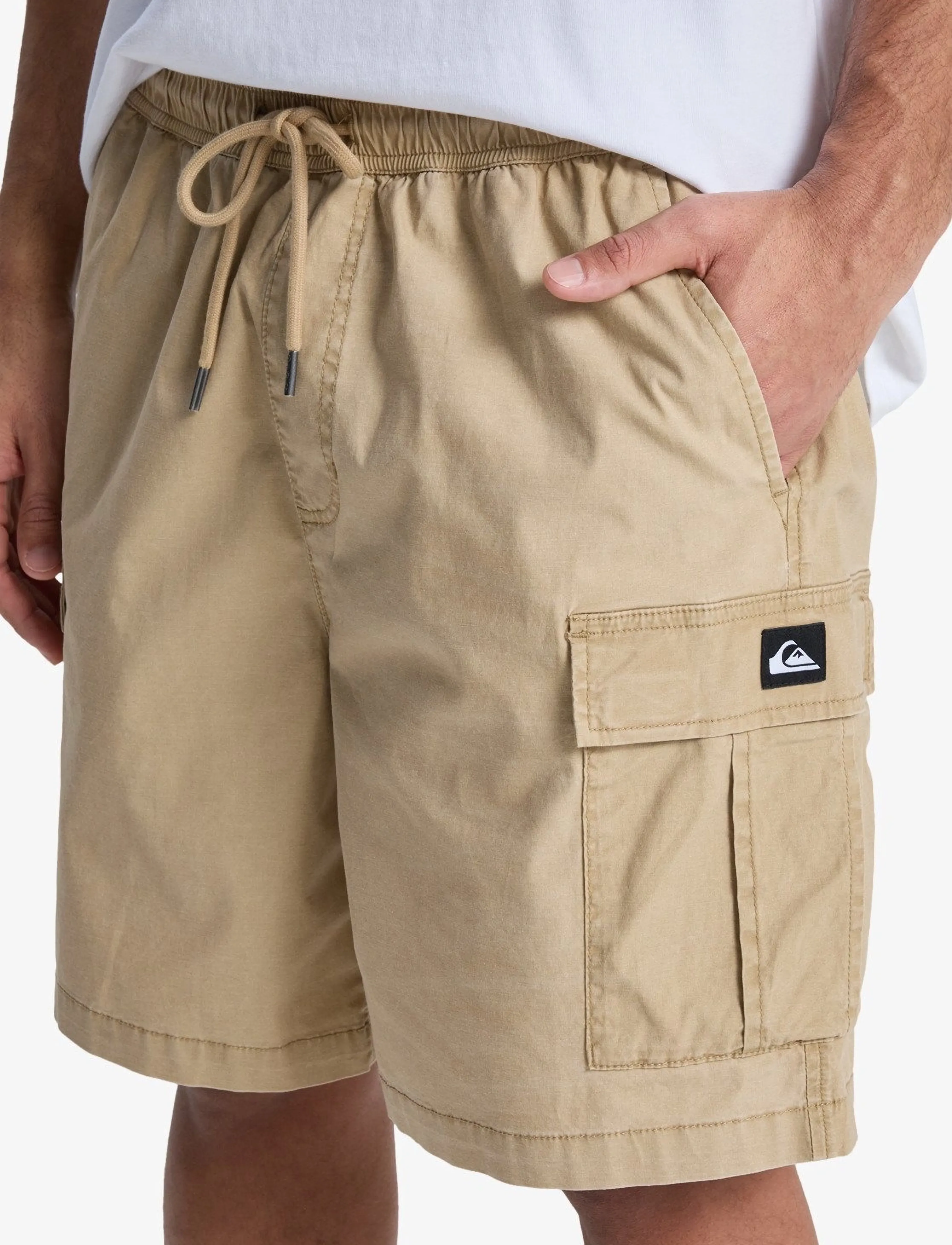 Quiksilver - TAXER CARGO WS - lühikesed spordipüksid - khaki - 5
