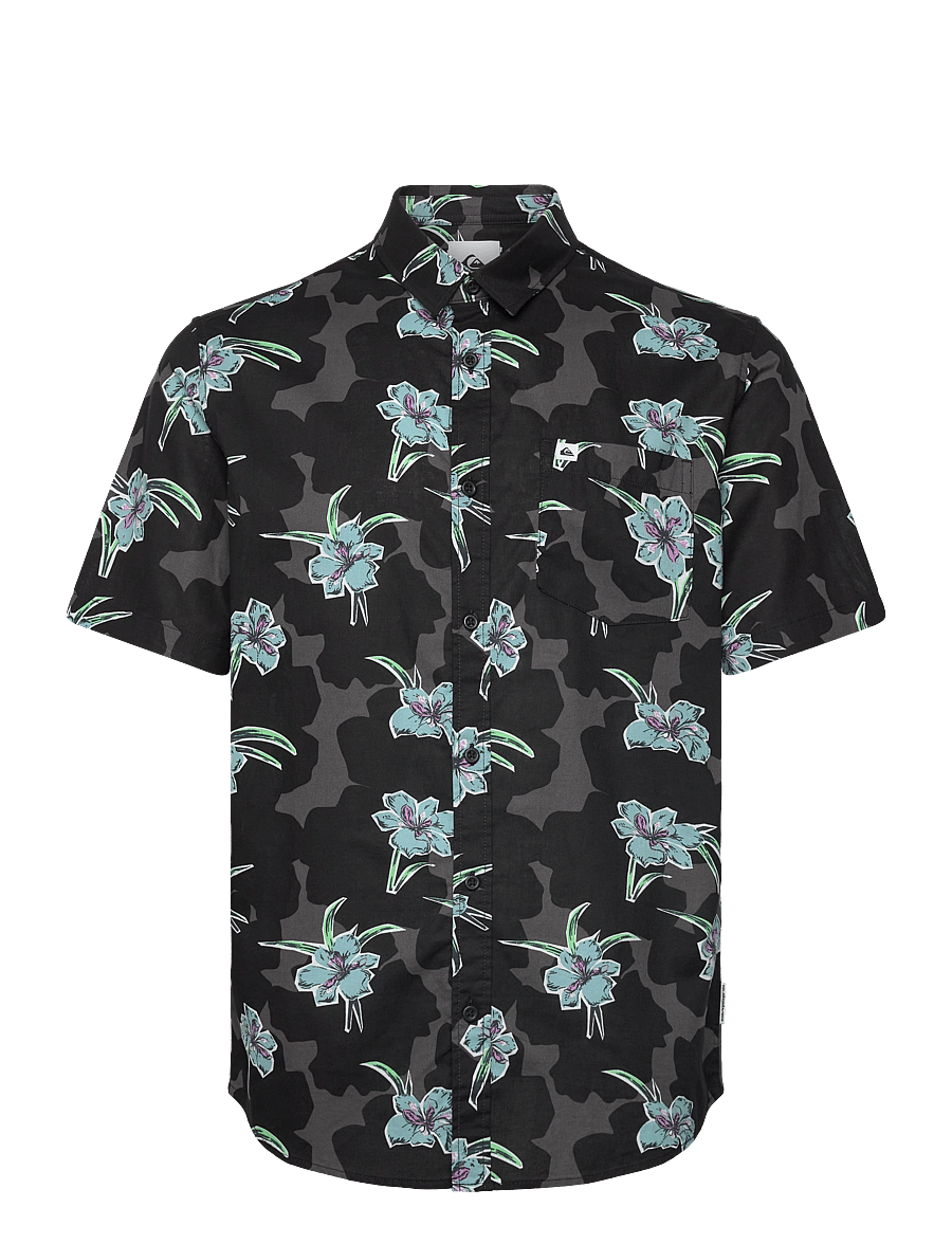 Quiksilver - APERO CLASSIC SS - oberteile & t-shirts - black backyards - 1