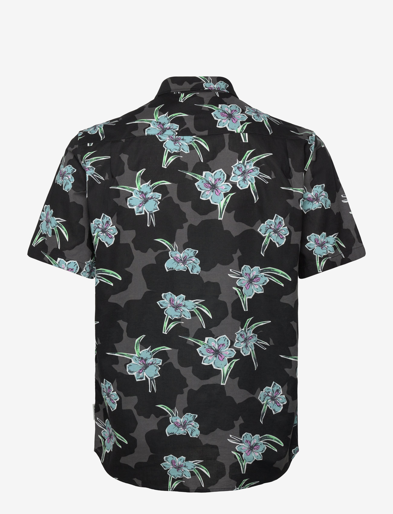 Quiksilver - APERO CLASSIC SS - skjorter - black backyards - 1