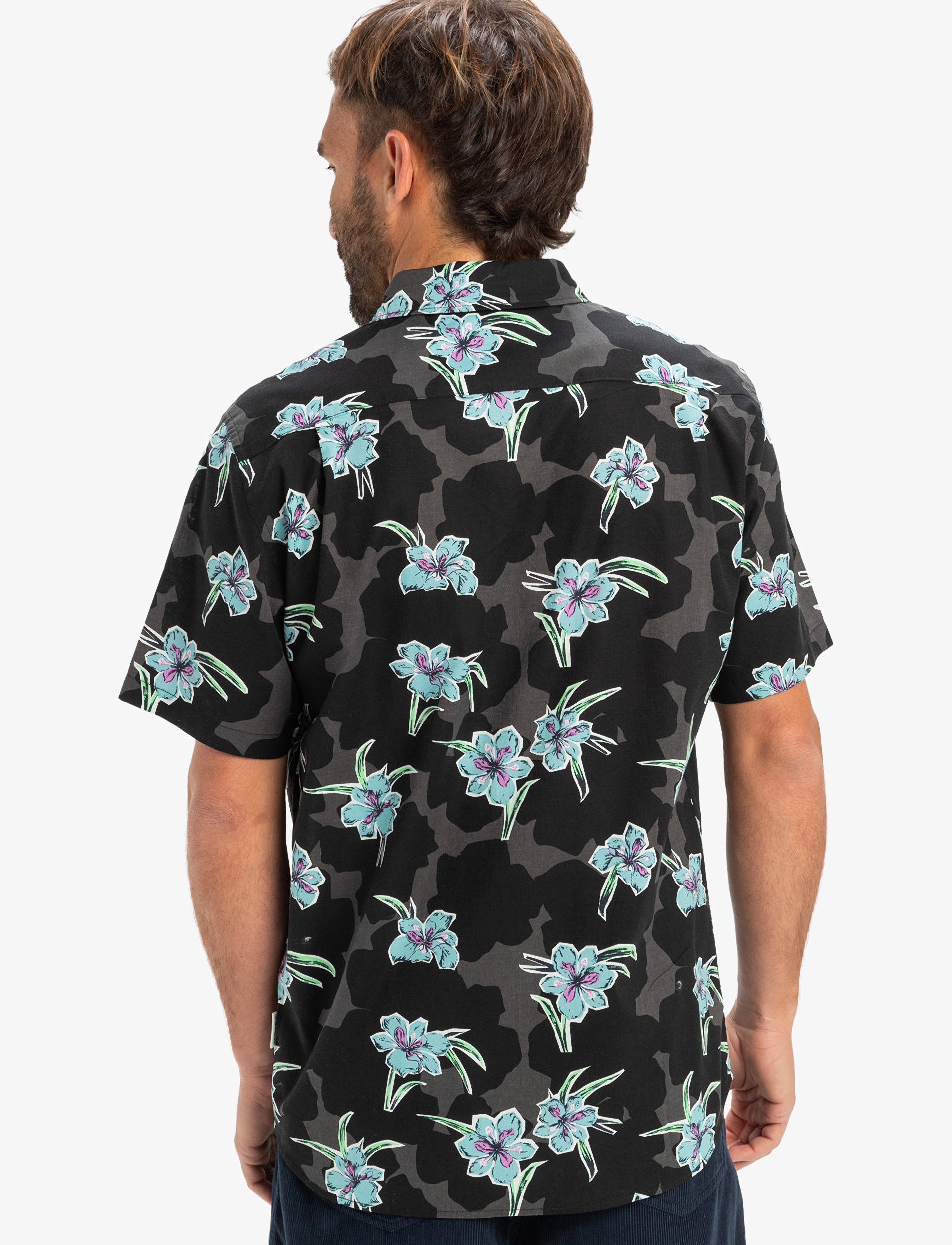 Quiksilver - APERO CLASSIC SS - hemden - black backyards - 3